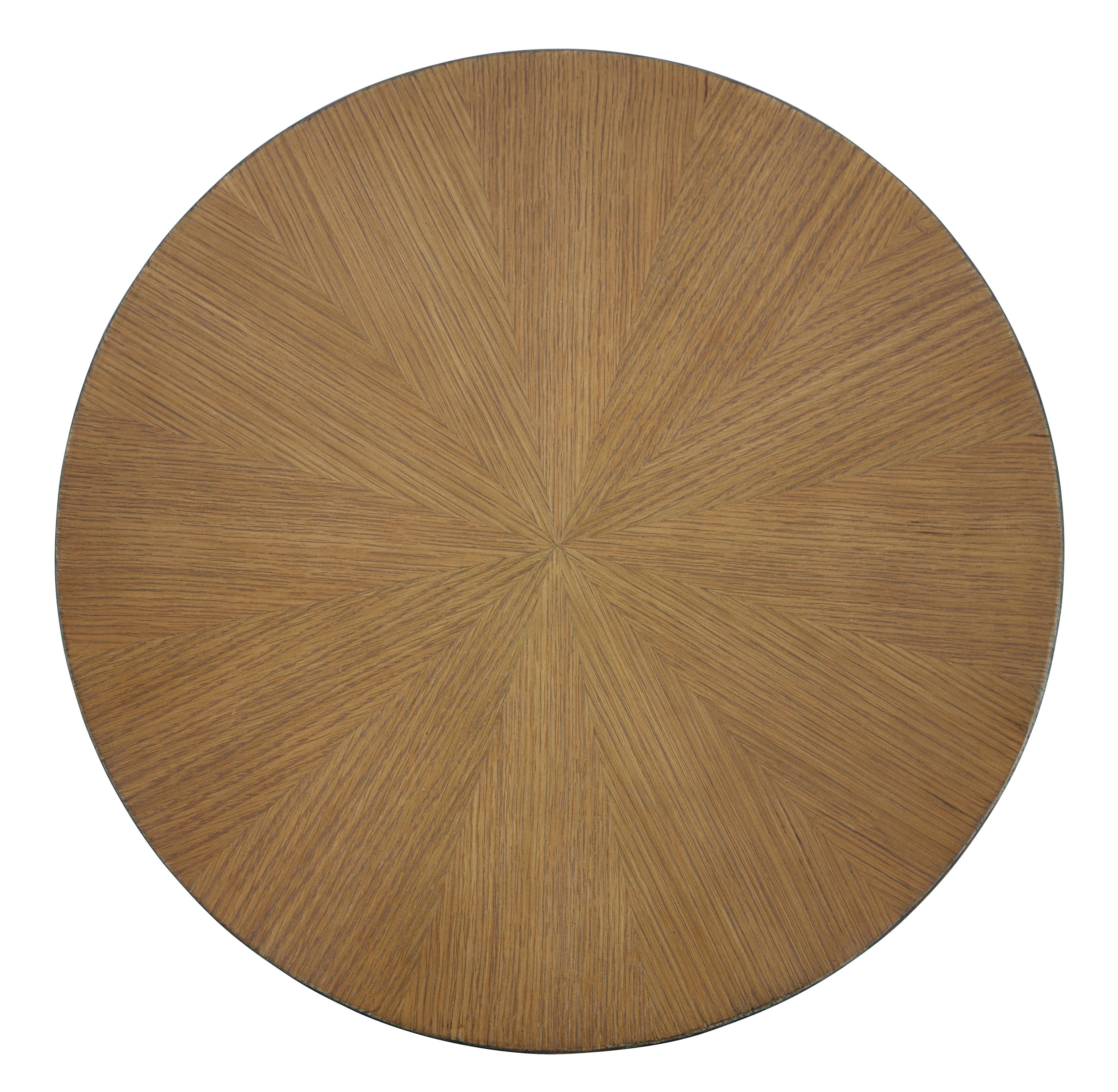 Signature Design by Ashley® Fridley - Brown / Black - Round End Table | Meri Furniture