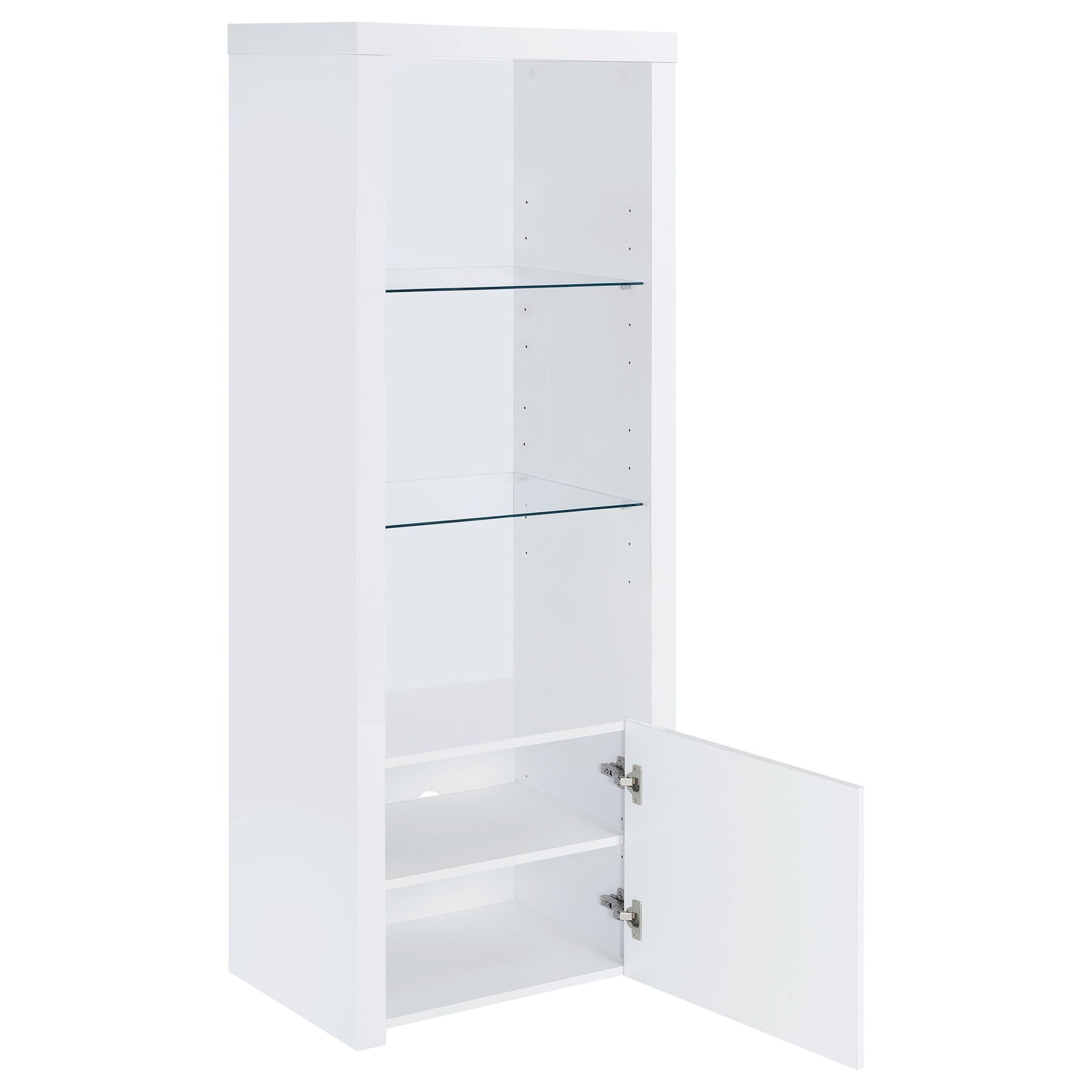 Jude 3-piece 71-inch TV Entertainment Center White High Gloss
