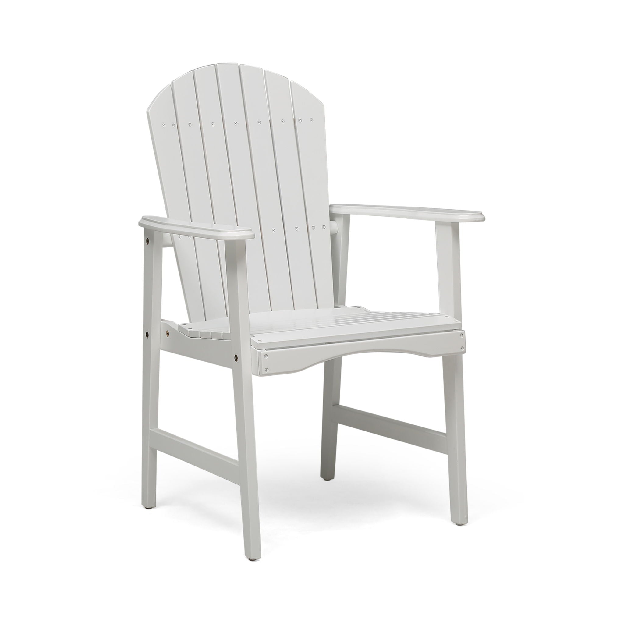 Outdoor Weather Resistant Acacia Wood Adirondack Dining Chairs (Set of 2)