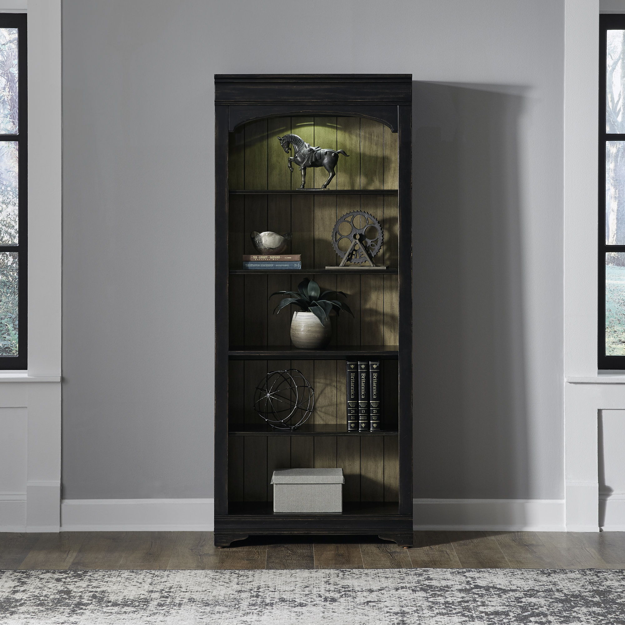 Meritage - Bunching Bookcase - Aged Charcoal