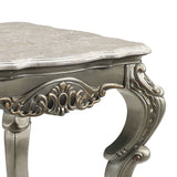 ACME Miliani - End Table With Marble Top - Natural Antique Bronze | Meri Furniture