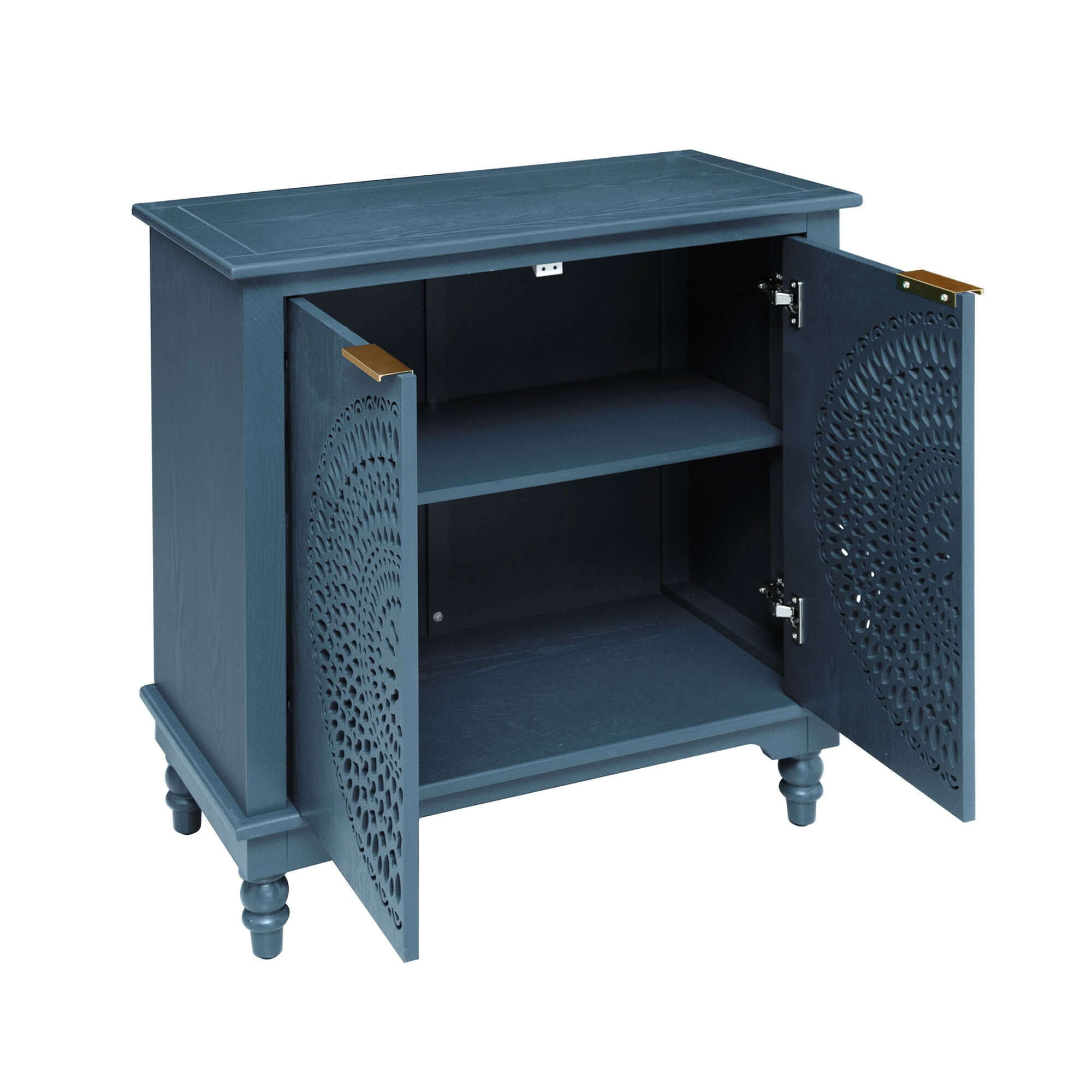 Hollow - Carved 2 Doors Accent Cabinet