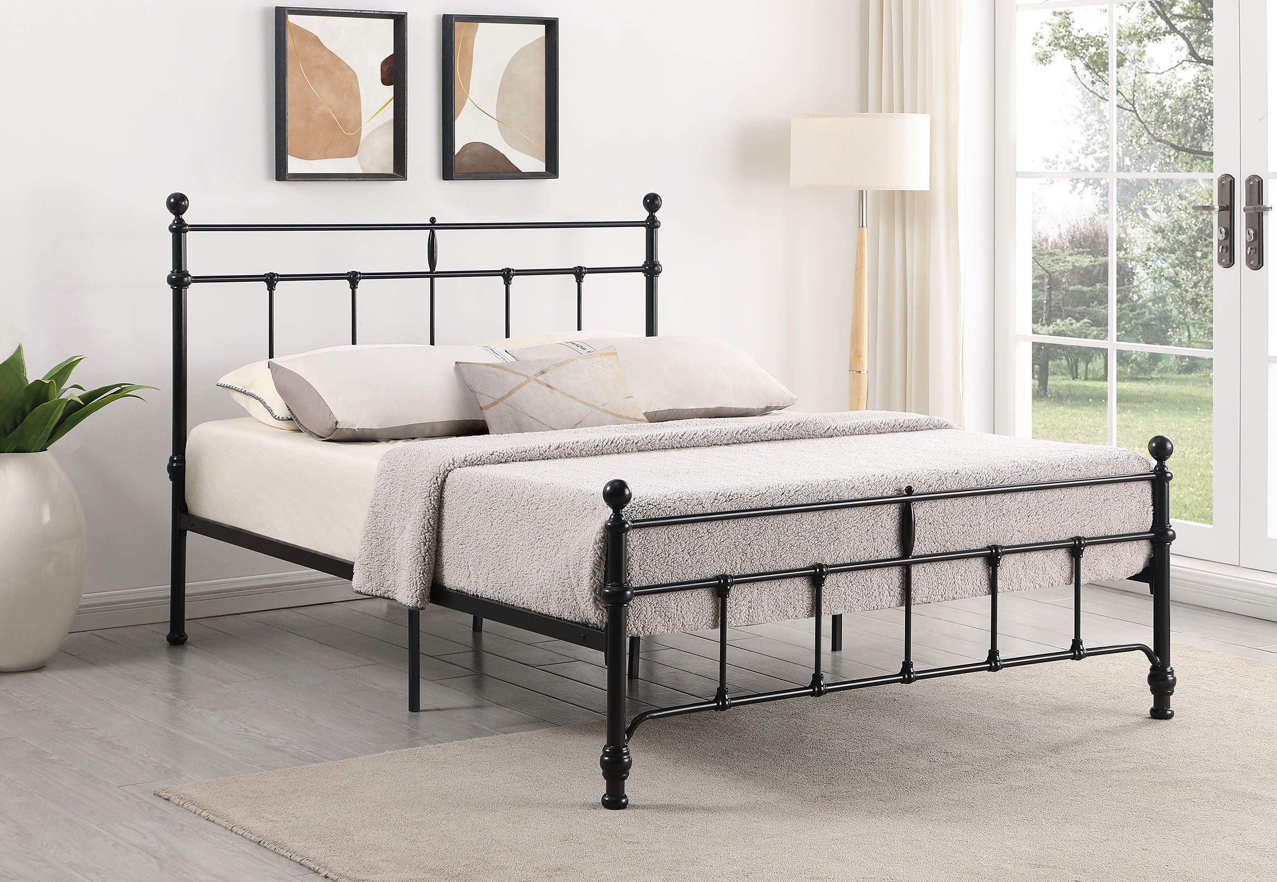 Coaster Fine Furniture Novak - Metal Open Frame Bed | Meri Furniture