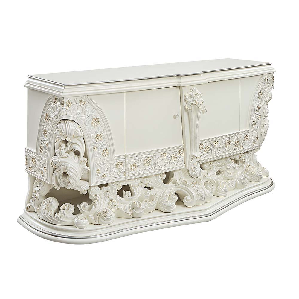 ACME Adara - Dresser - Antique White Finish | Meri Furniture
