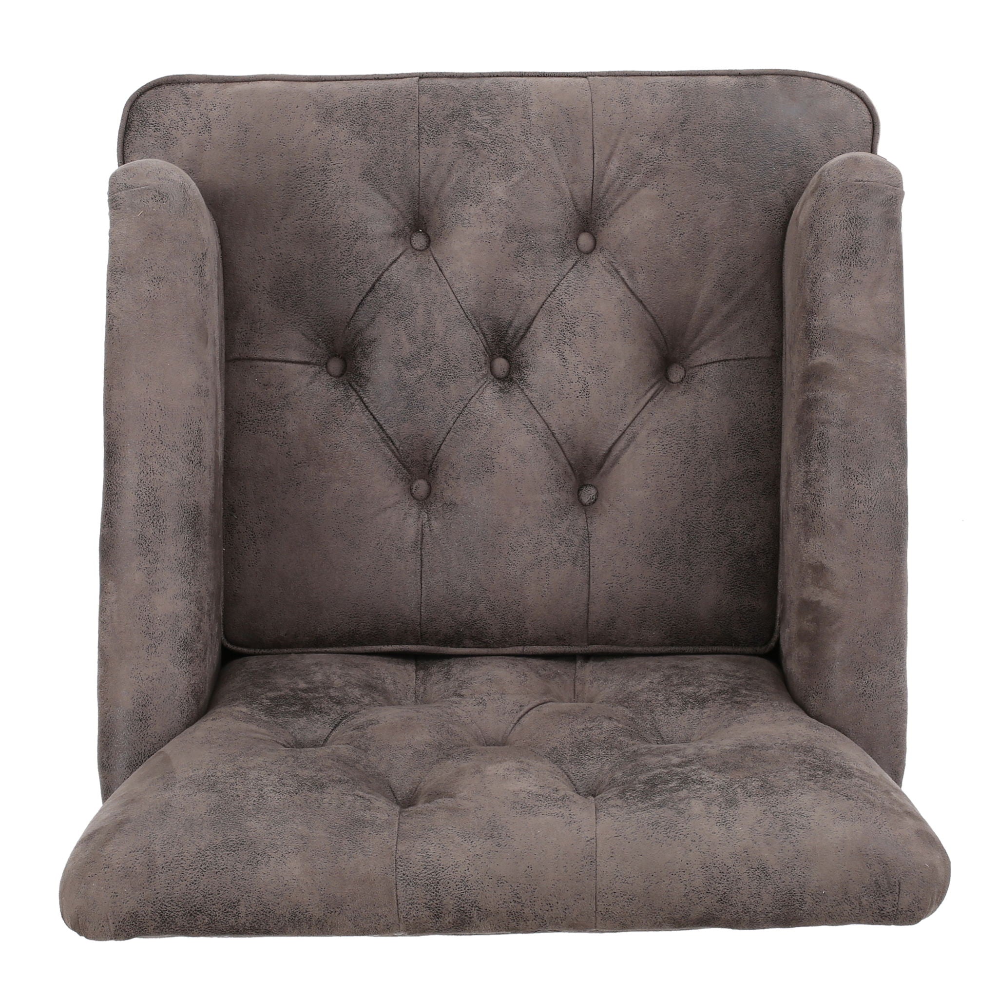 Vitality - Club Chair With Button Tufted Diamond Stitching And Turned Legs