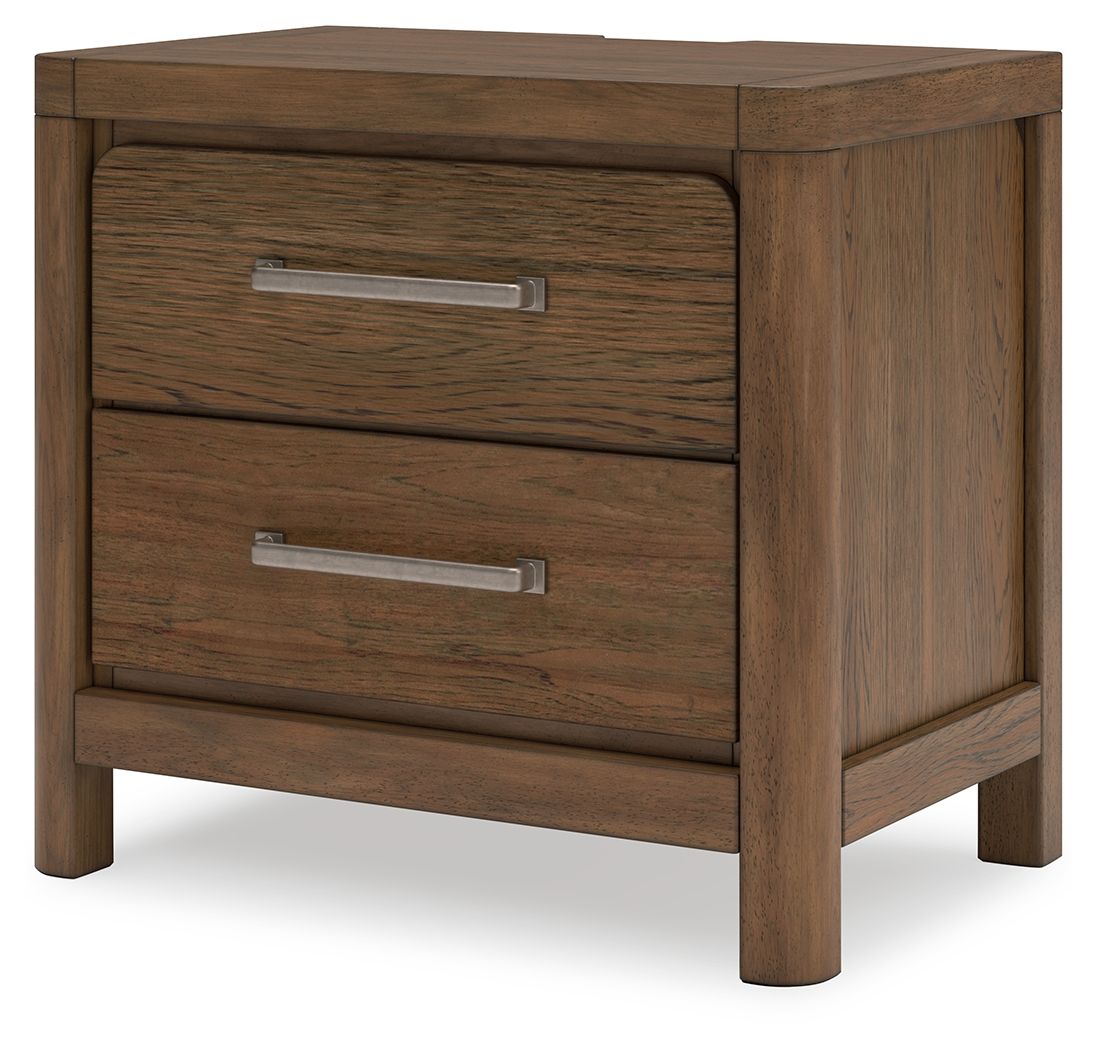 Signature Design by Ashley® Cabalynn - Light Brown - Two Drawer Night Stand | Meri Furniture