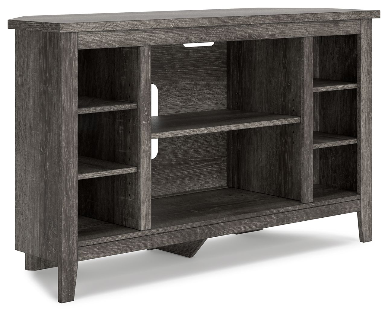 Signature Design by Ashley® Arlenbry - Gray - Corner TV Stand/Fireplace Opt | Meri Furniture