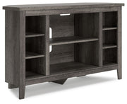 Signature Design by Ashley® Arlenbry - Gray - Corner TV Stand/Fireplace Opt | Meri Furniture