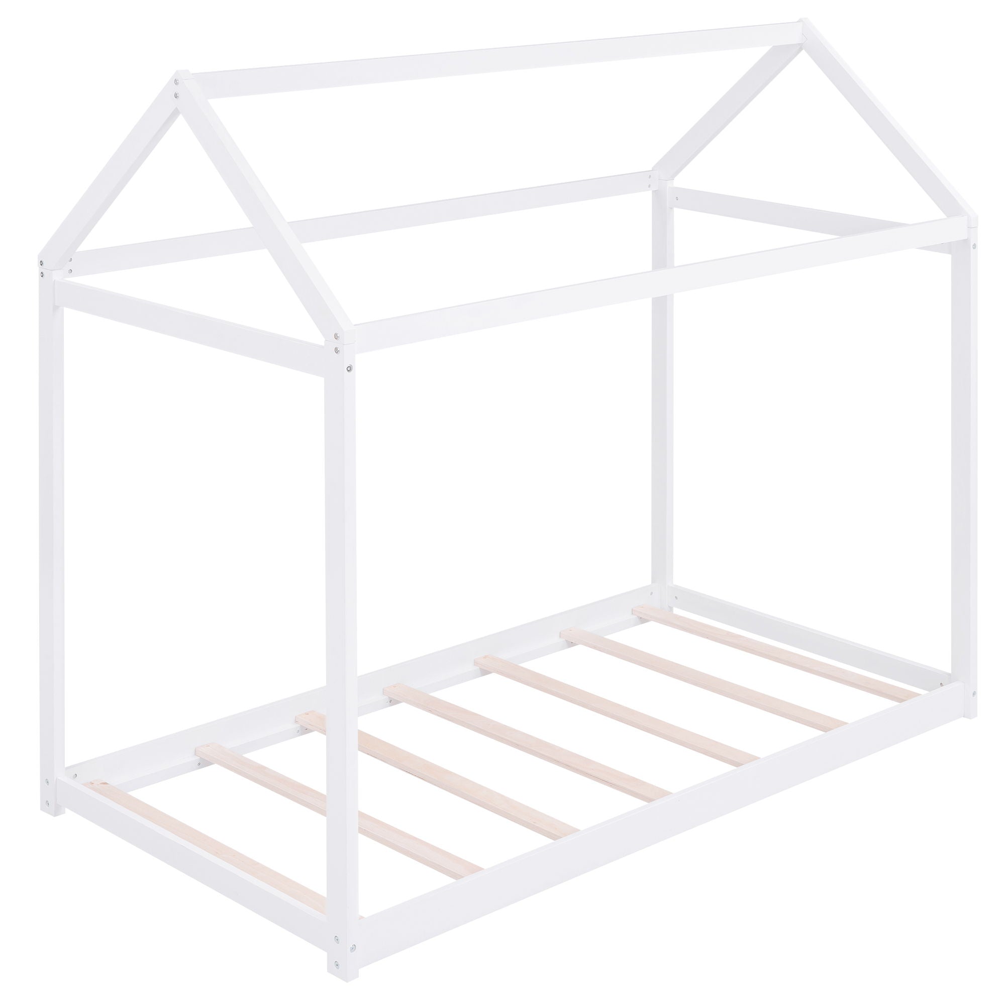 Wooden House Shaped Bed