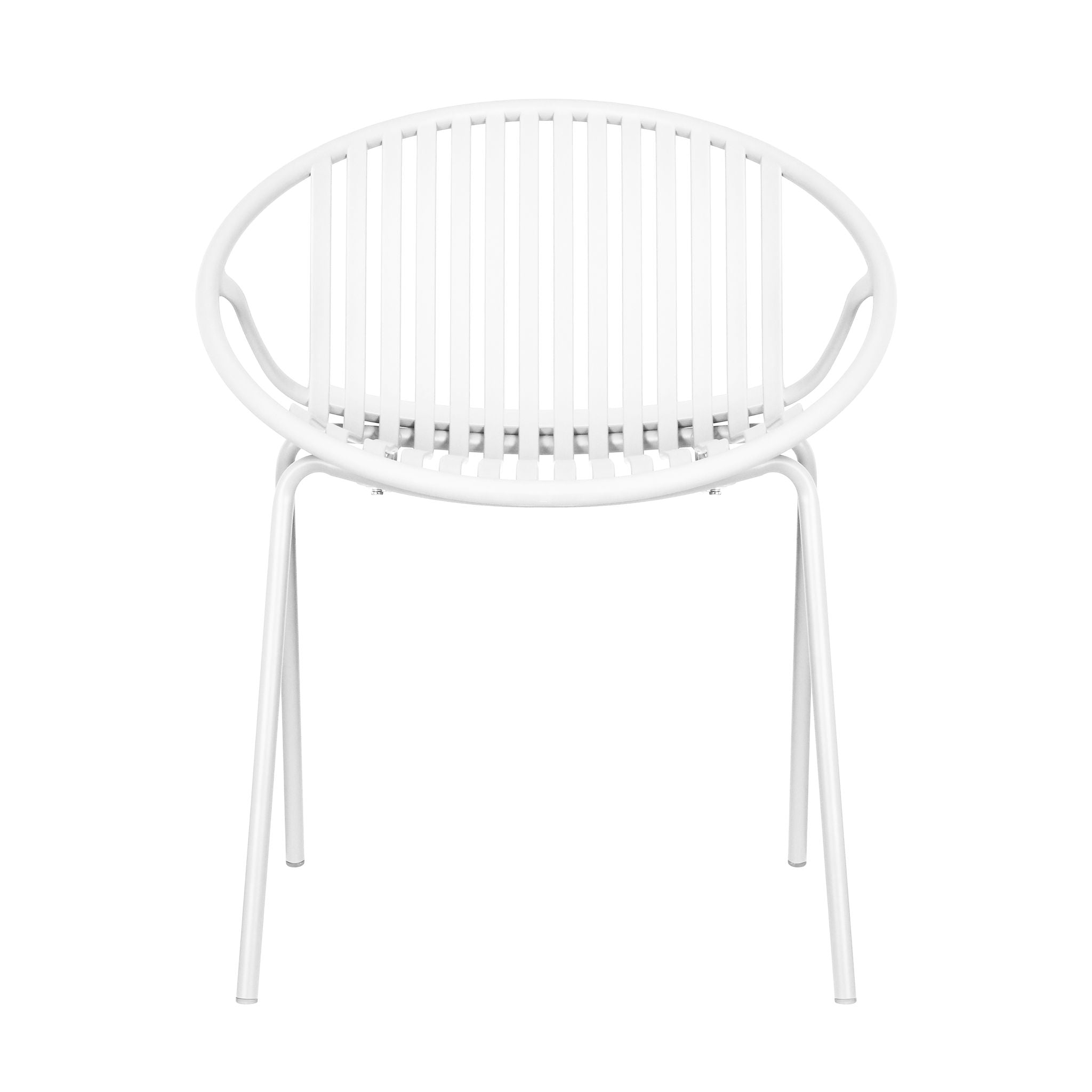 7 Piece Outdoor Modern Dining Set With Stackable Chairs