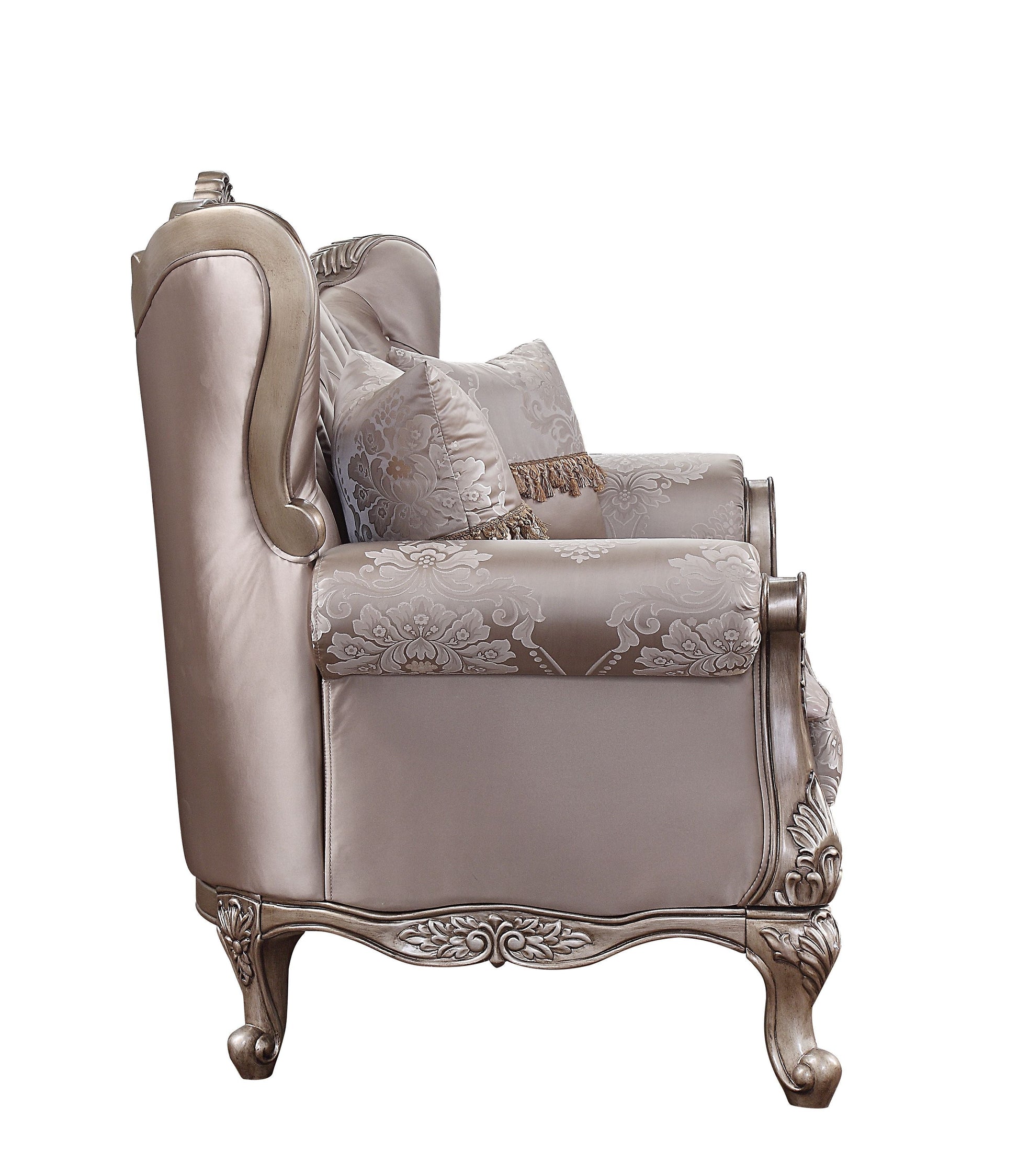 ACME Jayceon - Loveseat - Fabric & Champagne | Meri Furniture