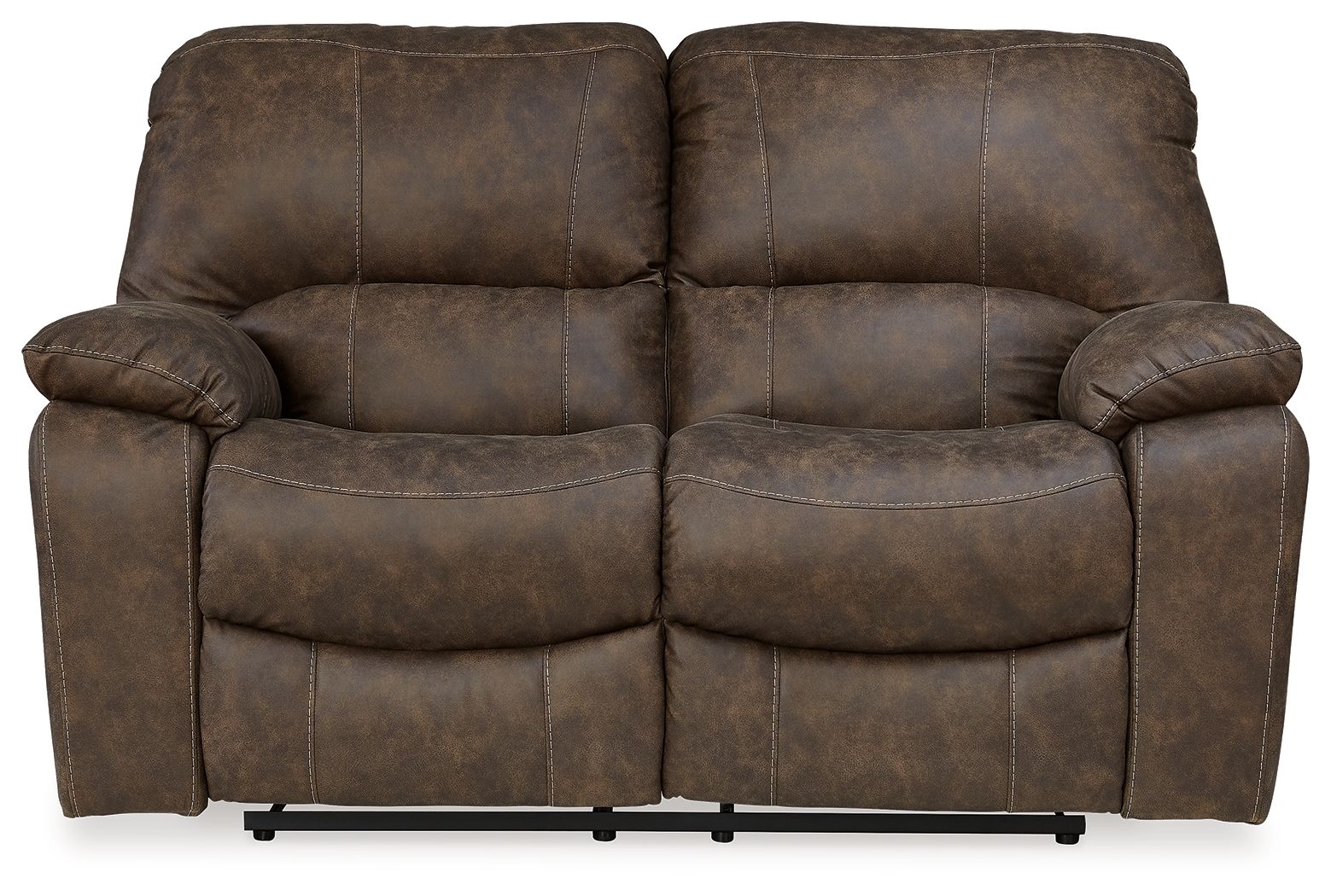 Signature Design by Ashley® Kilmartin - Chocolate - Reclining Loveseat | Meri Furniture