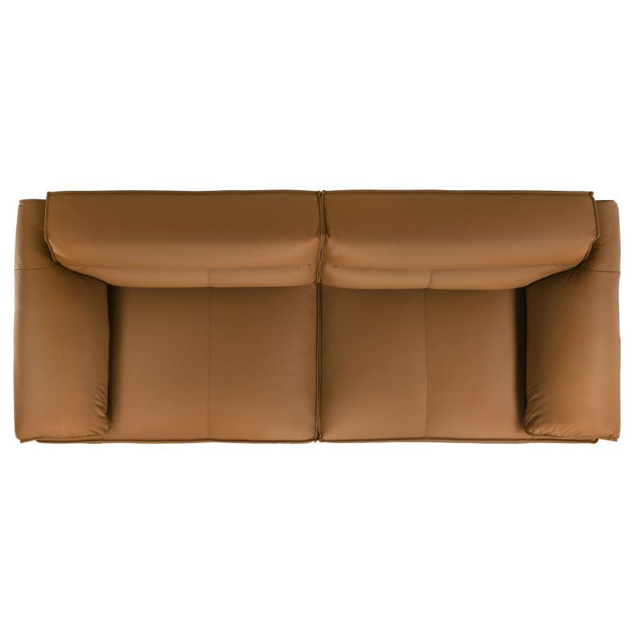 Buxton - Top Grain Leather Upholstered Sofa