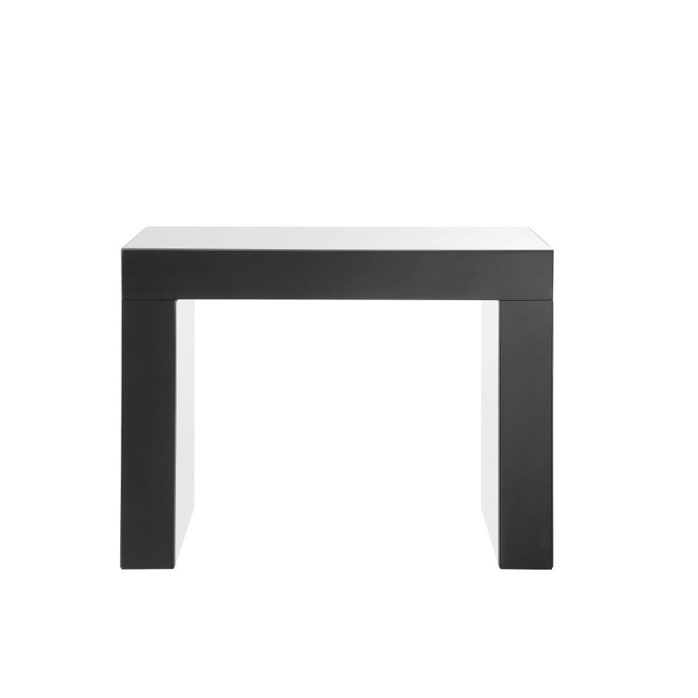 ACME Nysa - Vanity Desk - Mirrored & Faux Crystals - 31" | Meri Furniture
