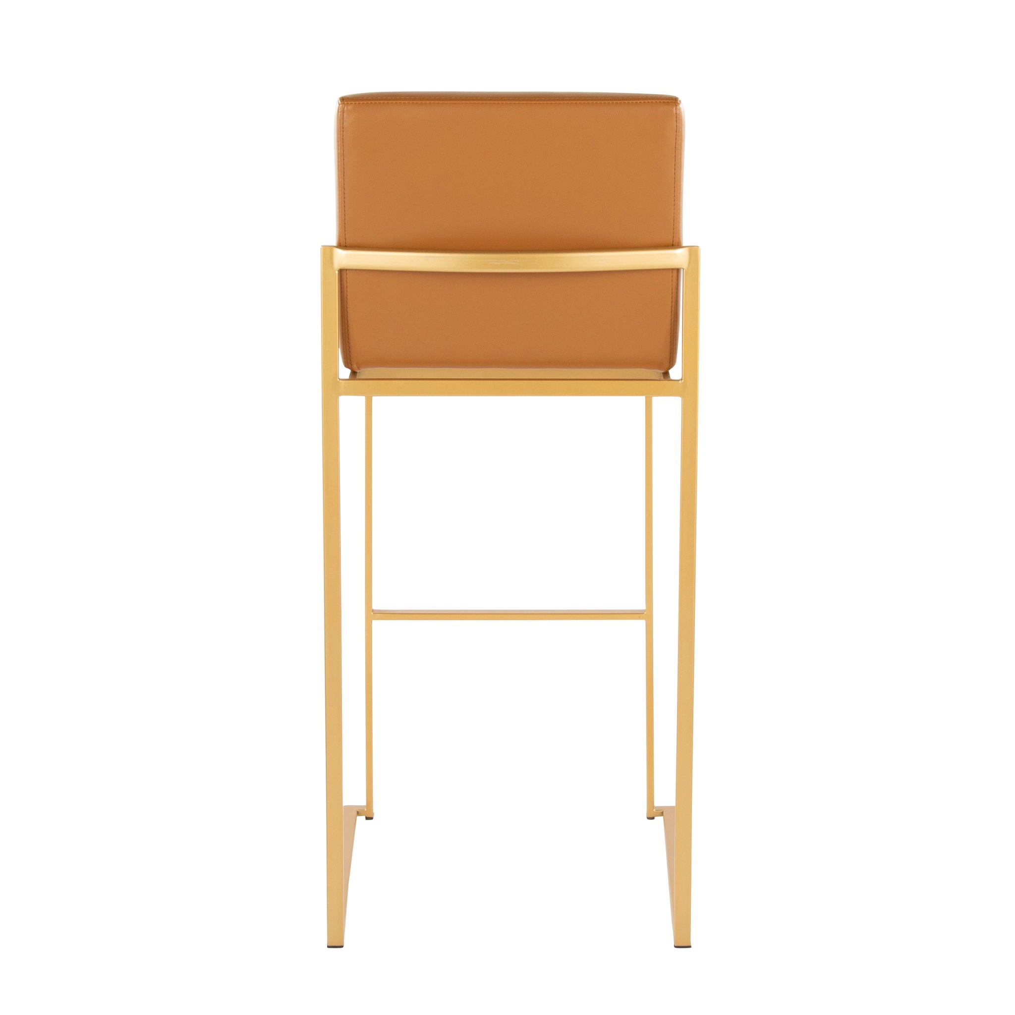 Fuji - Contemporary Design High Back Barstool (Set of 2)