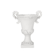Roman Style Garden Urn Planter - Antique White
