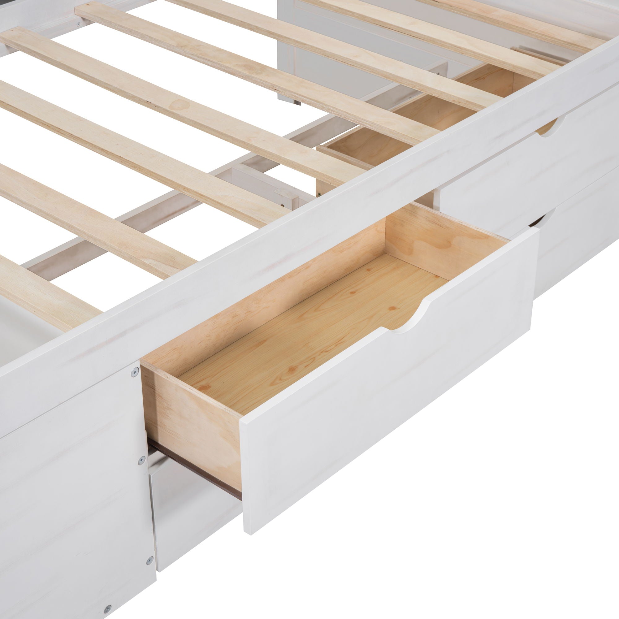 Daybed With Drawers And Shelves