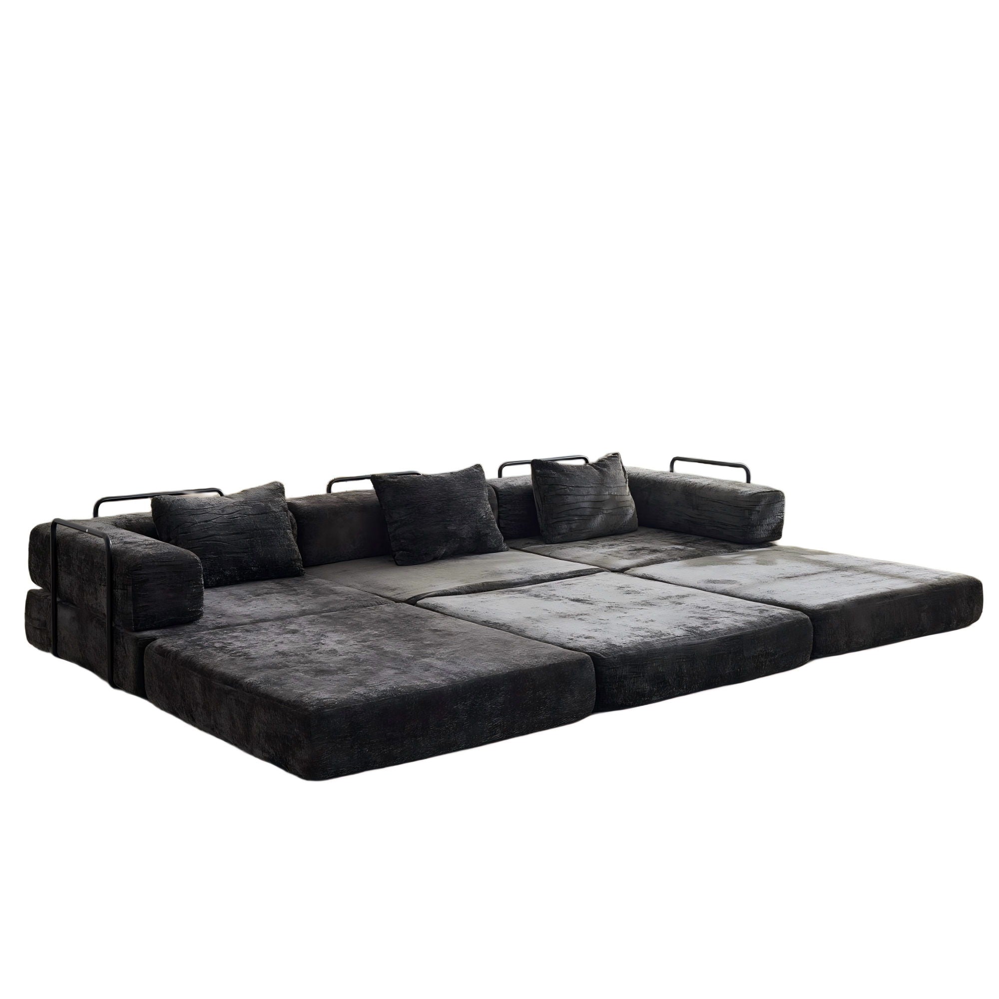 Convertible Floor Sofa Bed, Boneless Modular Sectional Sofa For Living Room