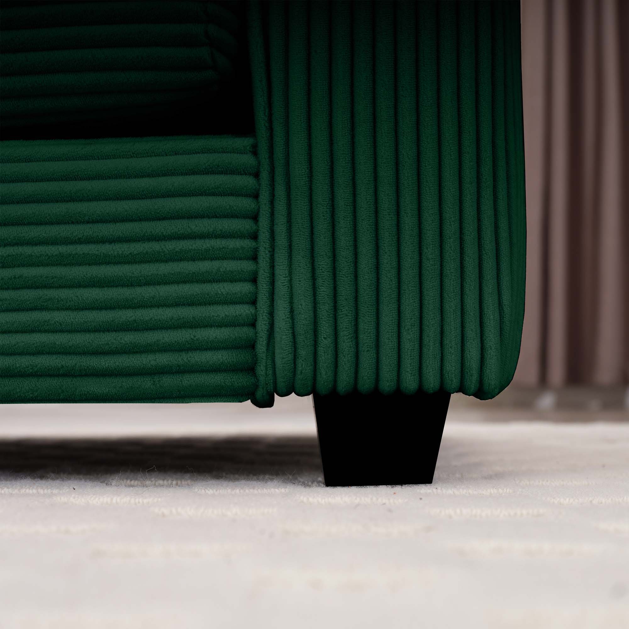 Modern 2 Seater With 4 Pillows, Upholstered Deep Seating Loveseat