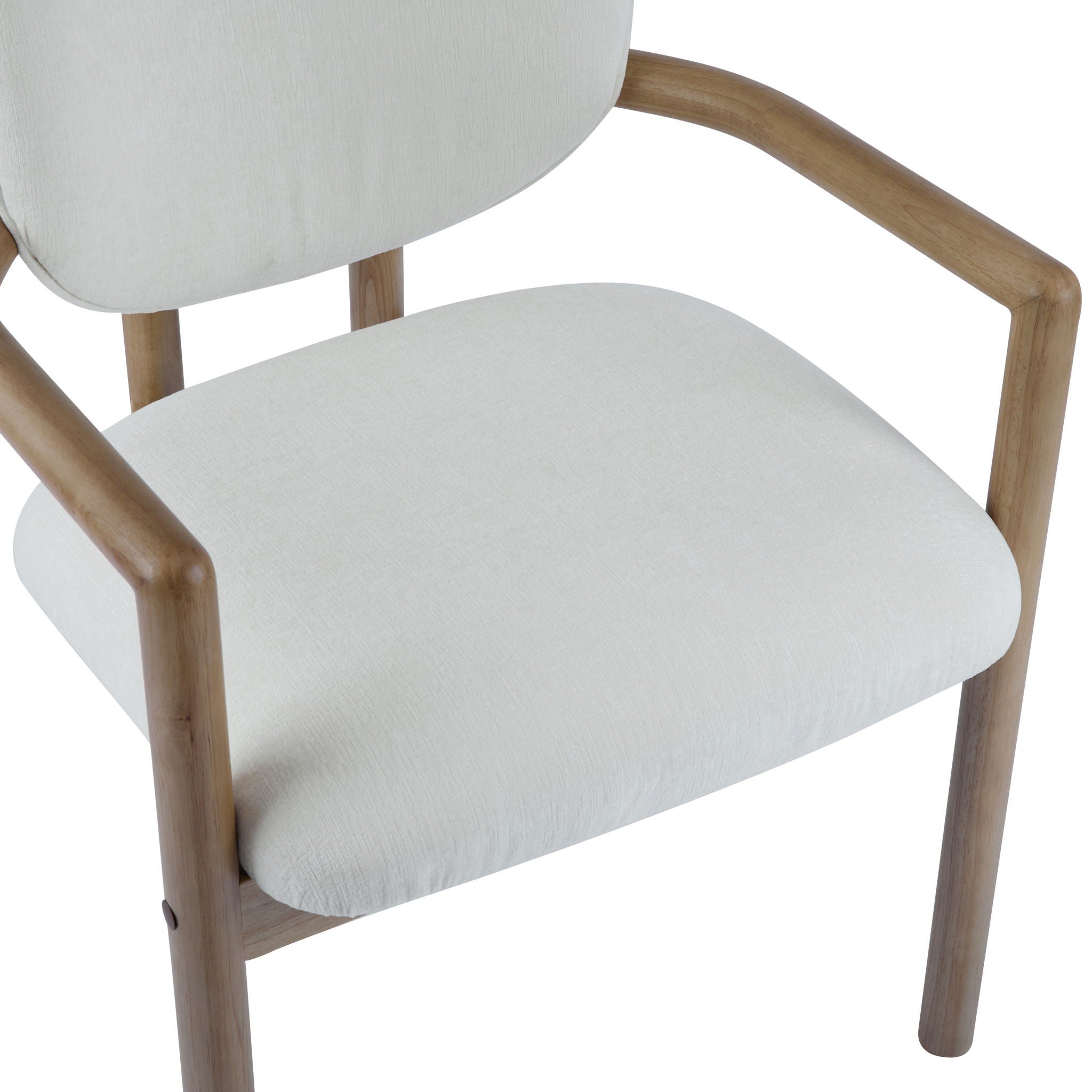 Upholstered Arm Dining Chairs (Set of 2)