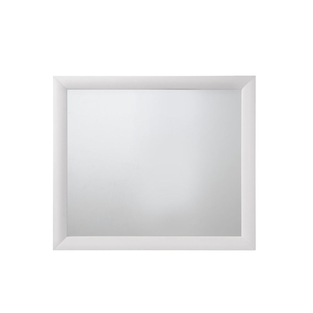 ACME The Ireland contemporary mirror is the perfect accent for your master bedroom. The Ireland collection features contemporary feel and the mirror helps to make small areas appear larger and more brightly lit. | Meri Furniture