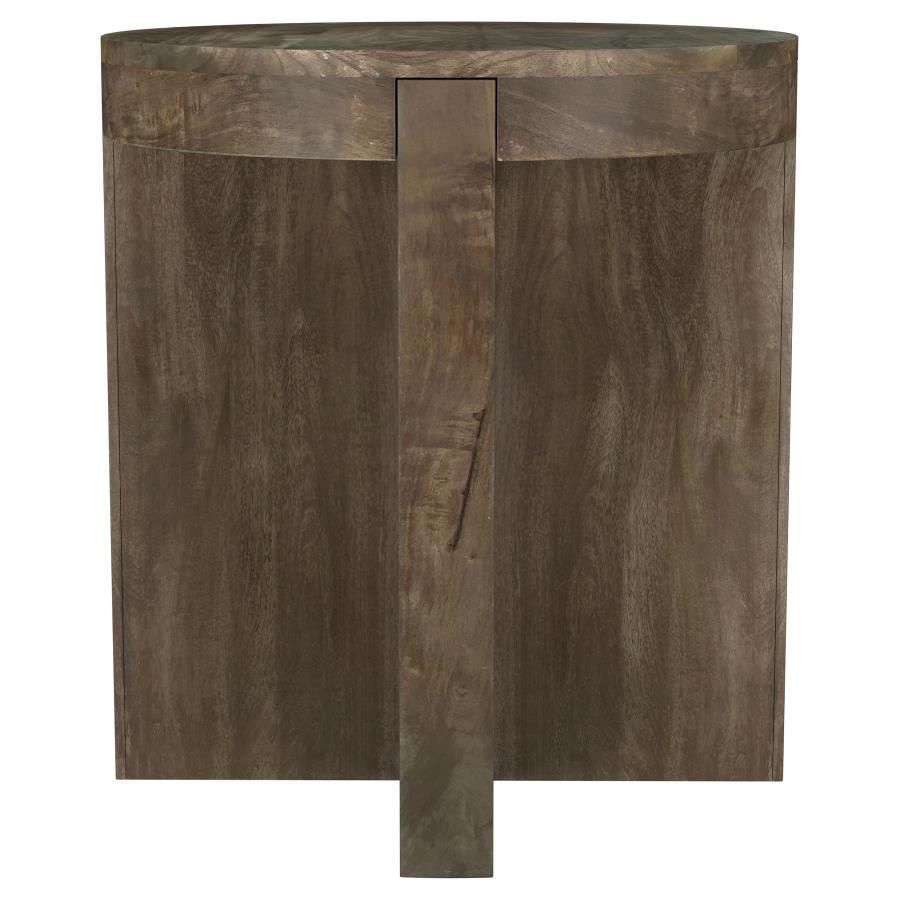 Coaster Fine Furniture Kinkaid - Round Solid Mango Wood Table | Meri Furniture