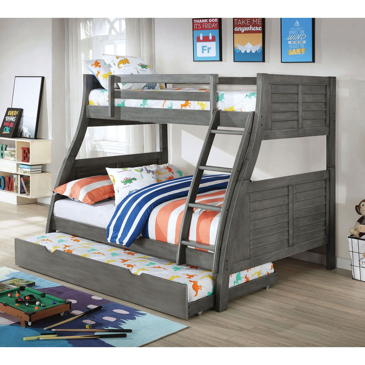 Furniture of America Hoople - Bunk Bed | Meri Furniture