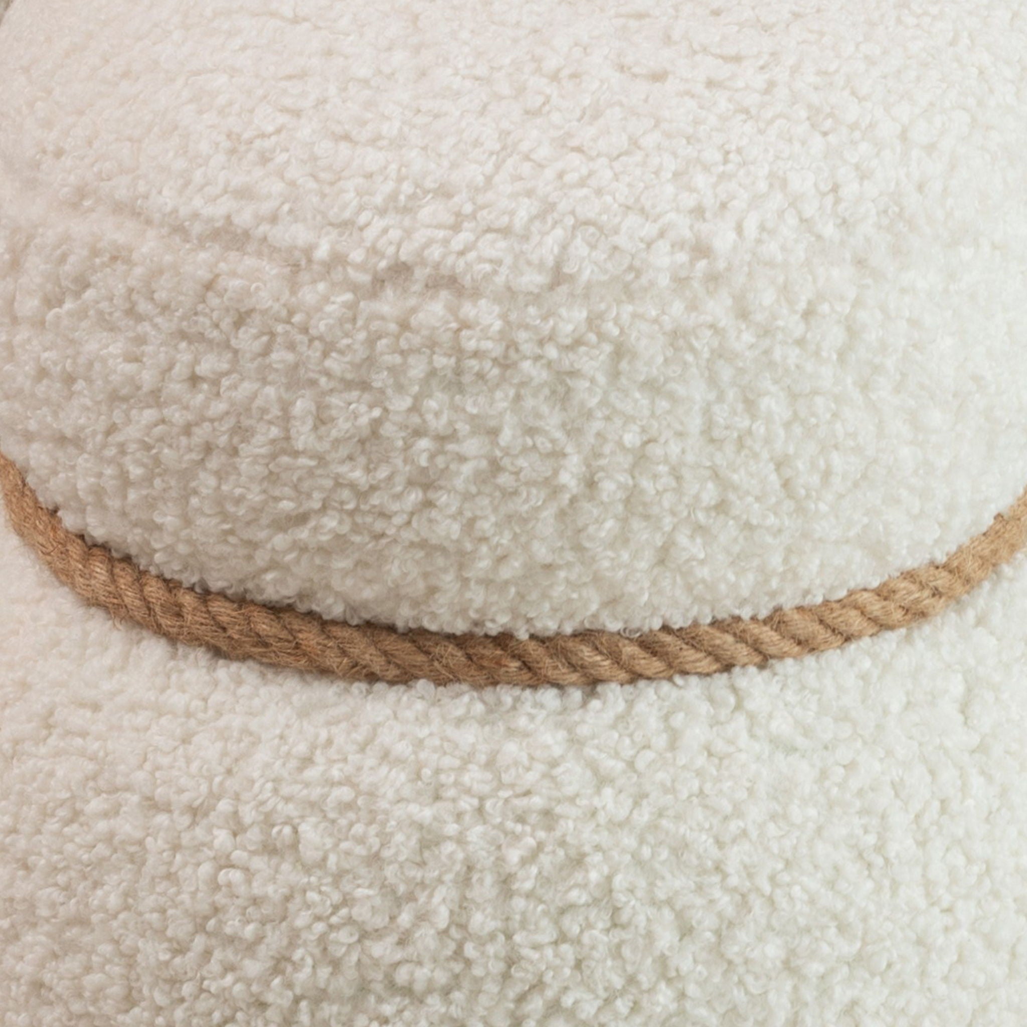 Snowman Stool With Cushion And Solid Wood Frame