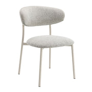 Kalam - Side Chair Set of 2) - Gray Fabric & Beige