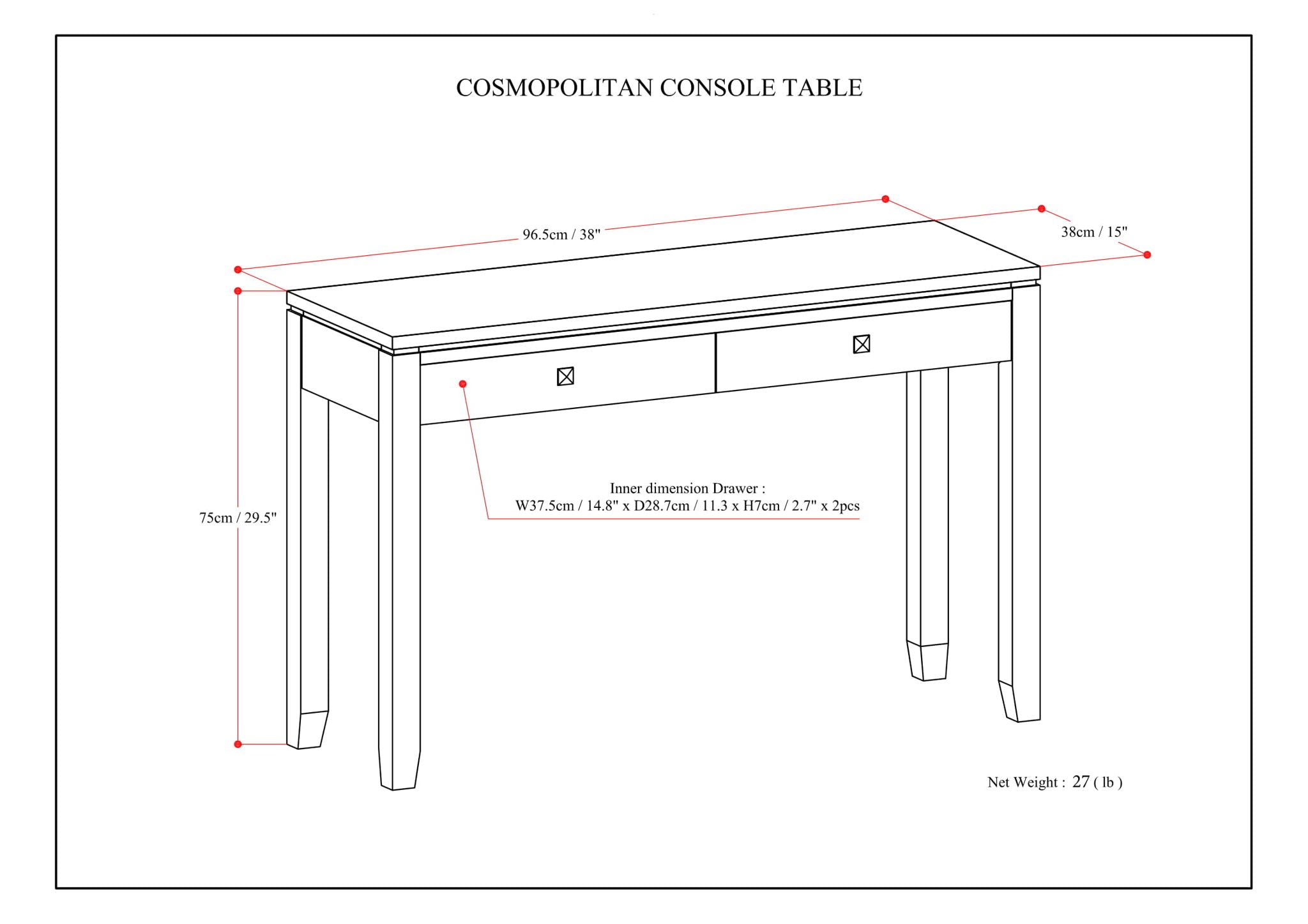 Cosmopolitan - Multipurpose Table