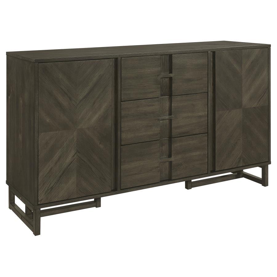 Coaster Fine Furniture Kelly - 3-Drawer Storage Dining Sideboard Buffet - Dark Gray | Meri Furniture
