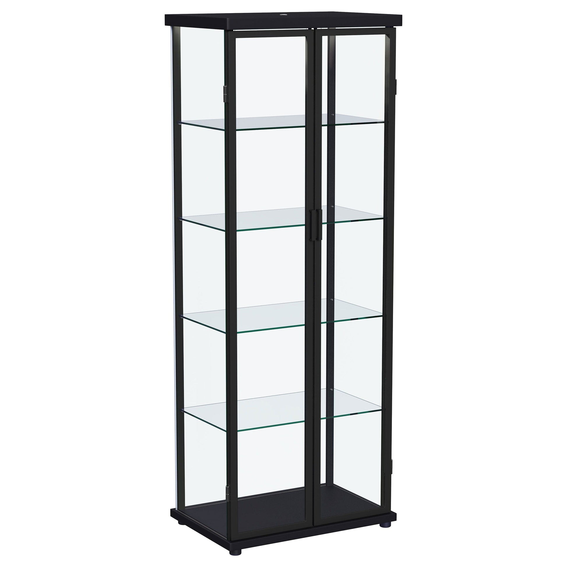 Coaster Fine Furniture Aero - 5-Shelf Display Curio Cabinet With Led Lighting | Meri Furniture