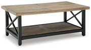 Bristenfort - Rectangular Cocktail Table - Brown / Black