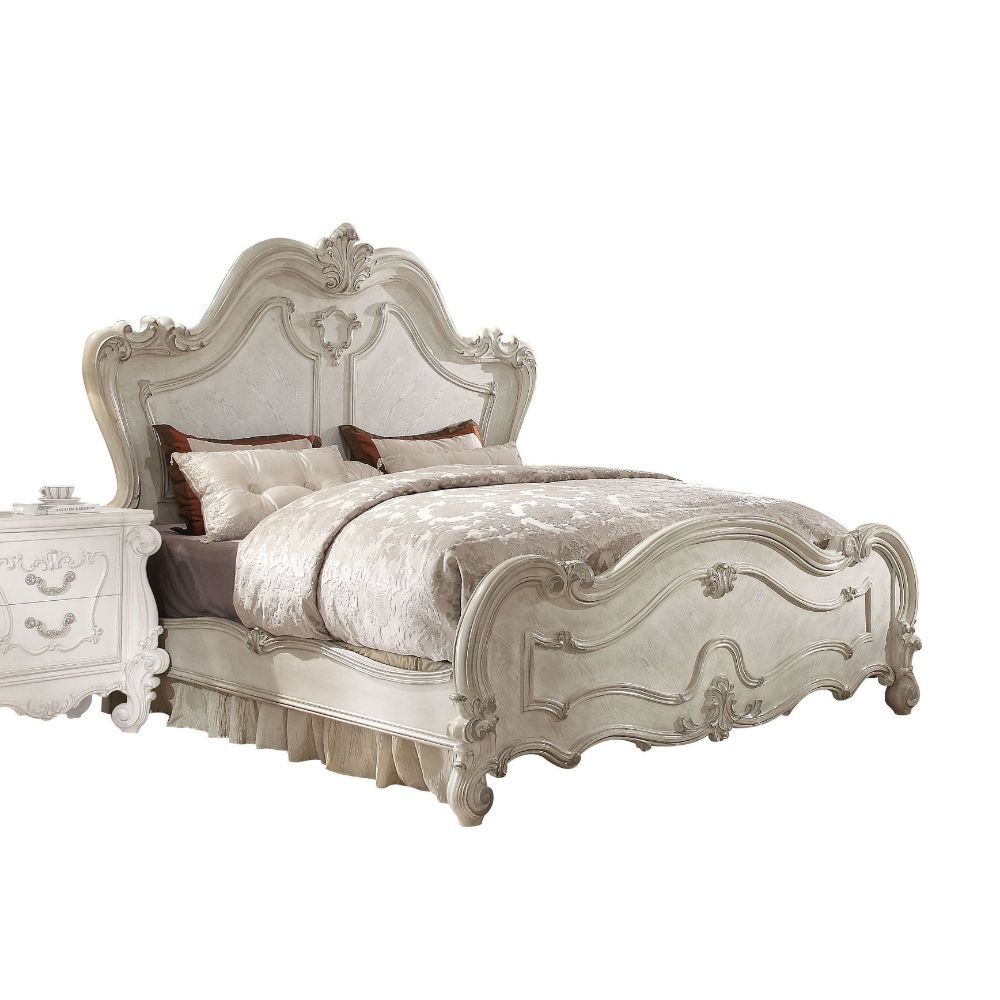 ACME Sleeping like royalty with this Versailles collection, the bedroom set was inspired by old European design. This collection features carved scrollwork accent on headboard. This bedroom set will give you a royal sensation in the bedroom. | Meri Furnit