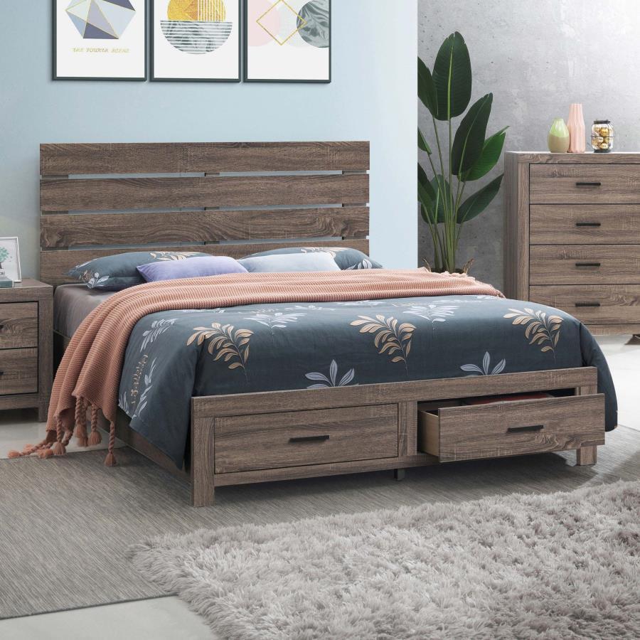 Brantford - Wood Storage Panel Bed