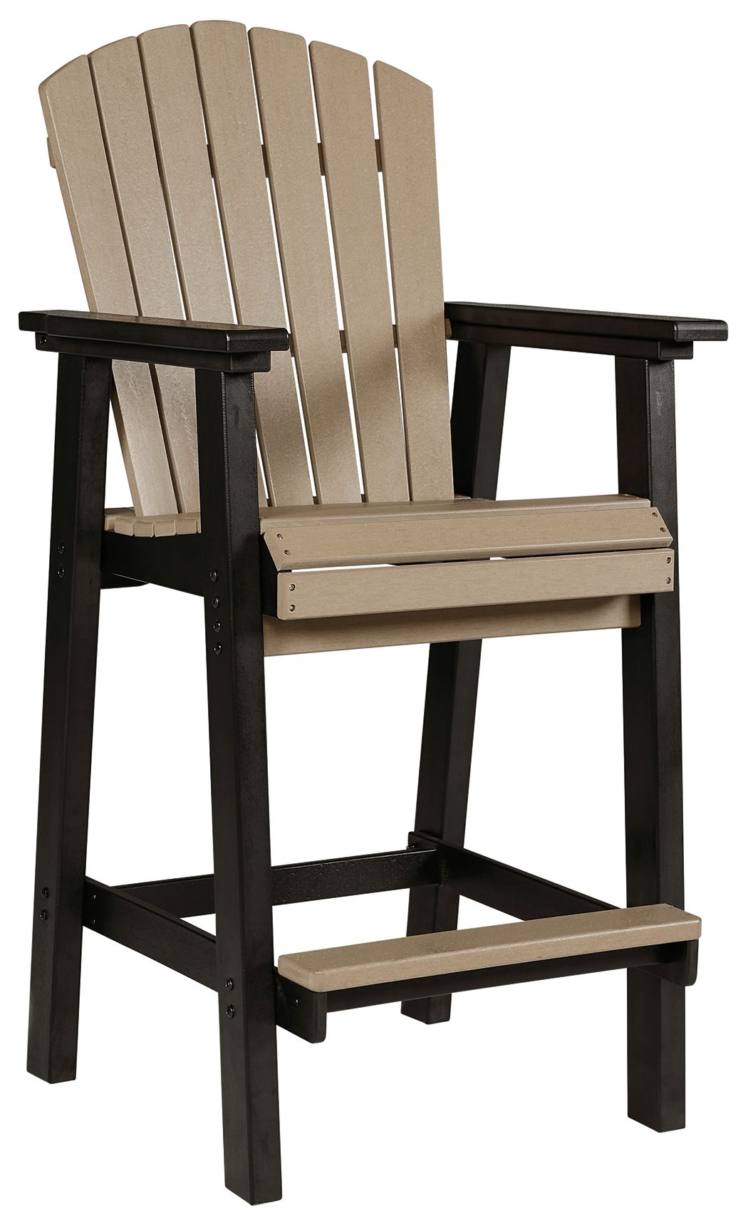 Signature Design by Ashley® Fairen Trail - Black / Driftwood - Tall Barstool (Set of 2) | Meri Furniture