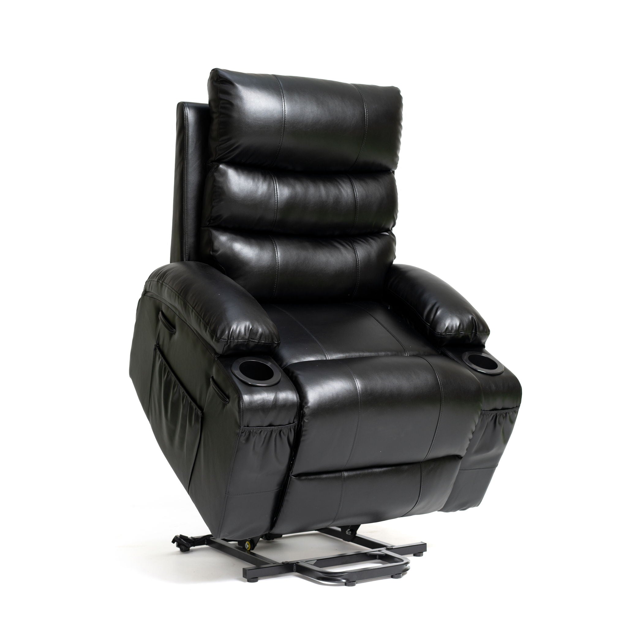 Large Size Electric Power Lift Recliner Chair Sofa With 8 Point Vibration Massage And Lumbar Heat