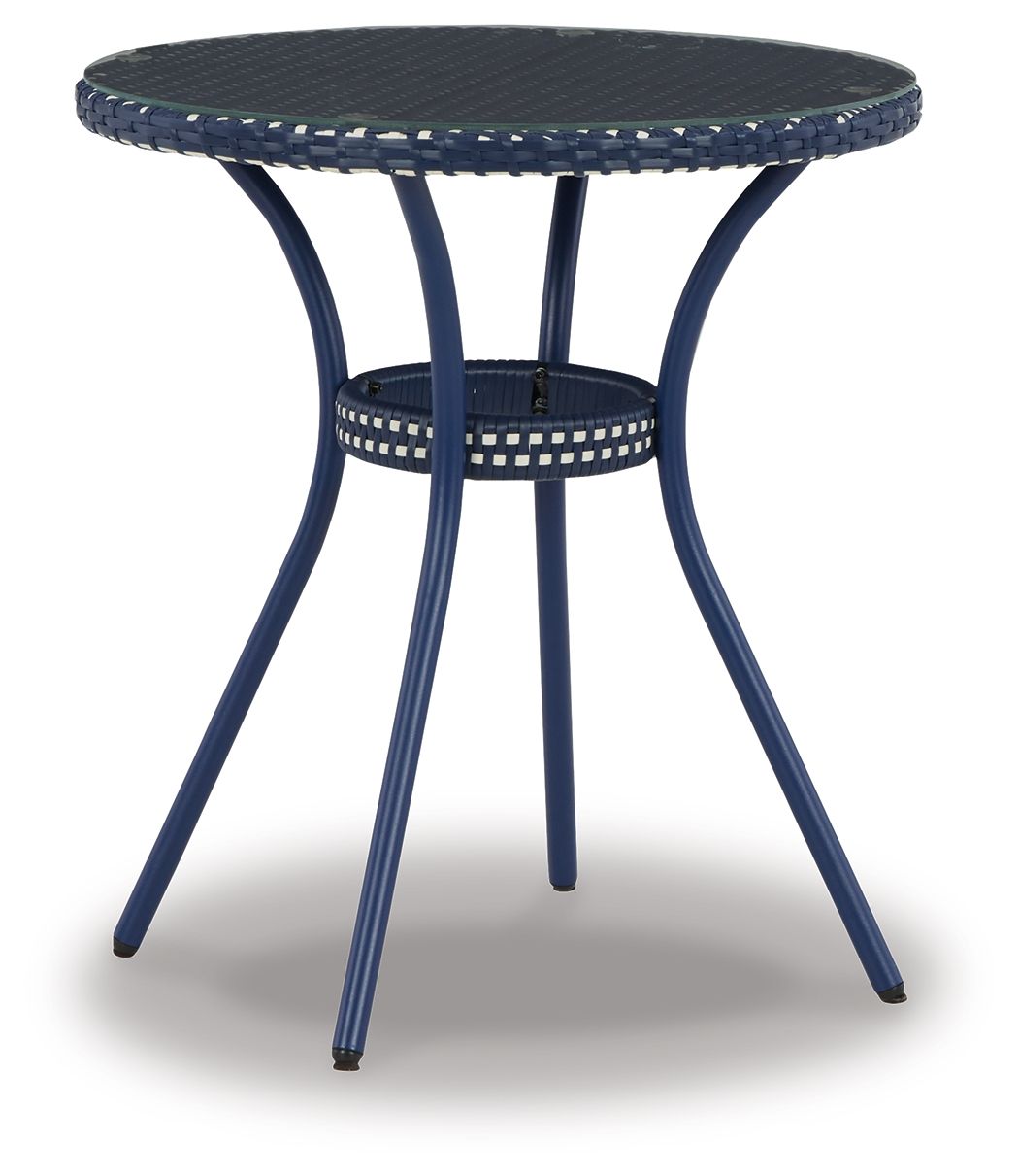 Signature Design by Ashley® Odyssey Blue - Blue - Chairs W/Table Set (Set of 3) | Meri Furniture