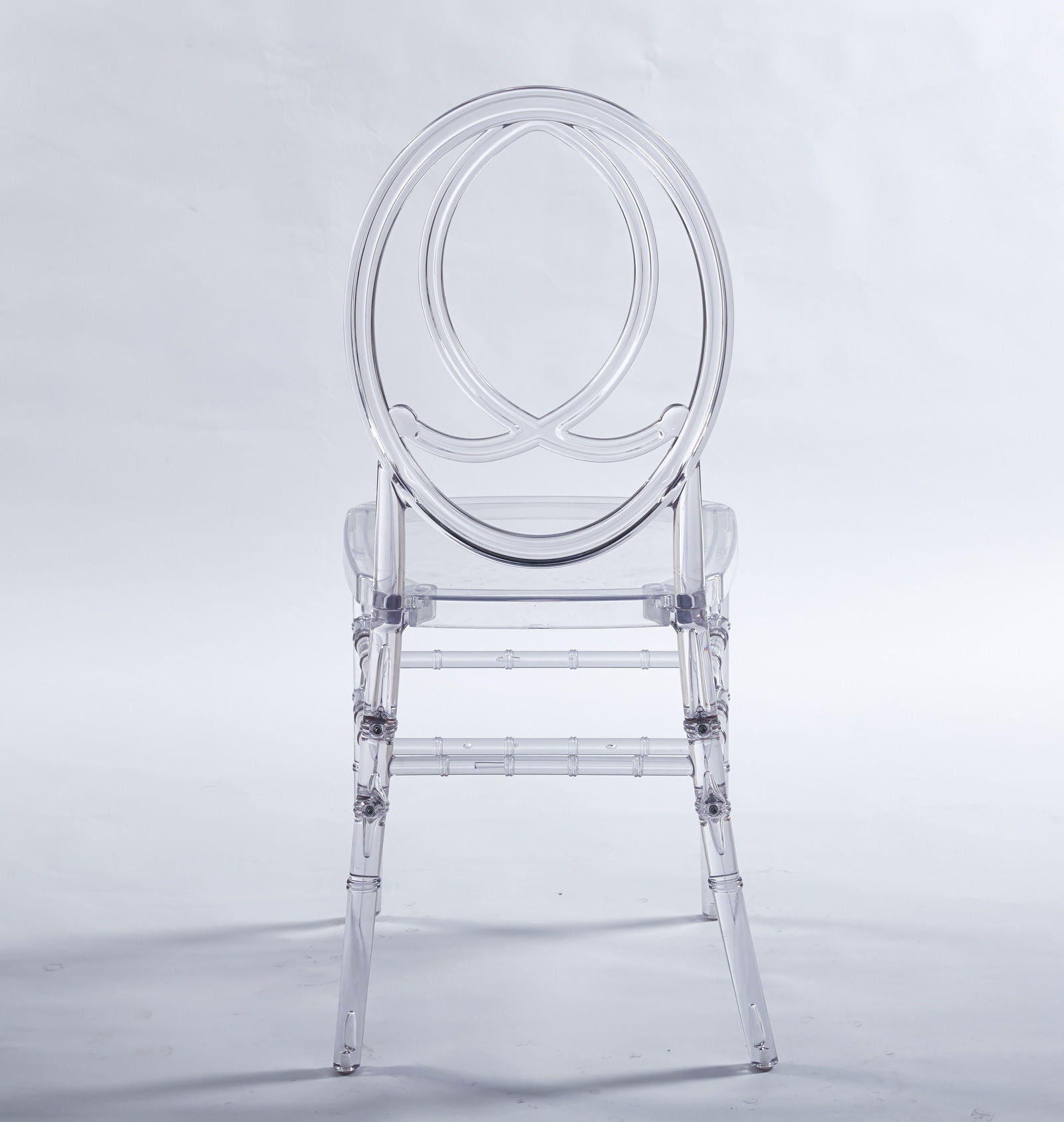 Dining Chair, Plastic Seat, Welding Chair (Set of 4) - Transparent
