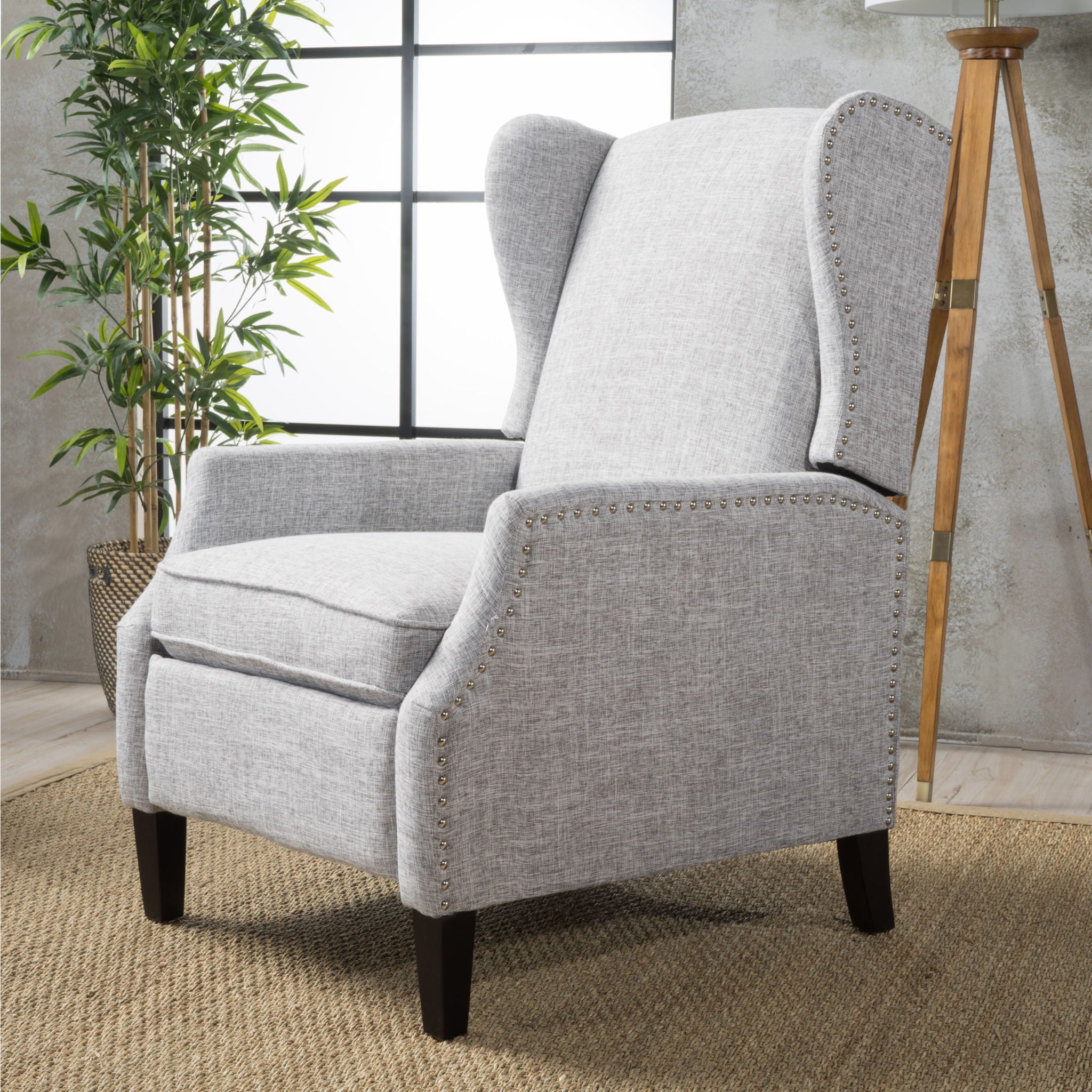 Westeros Wing Back Fabric Upholstered Recliner