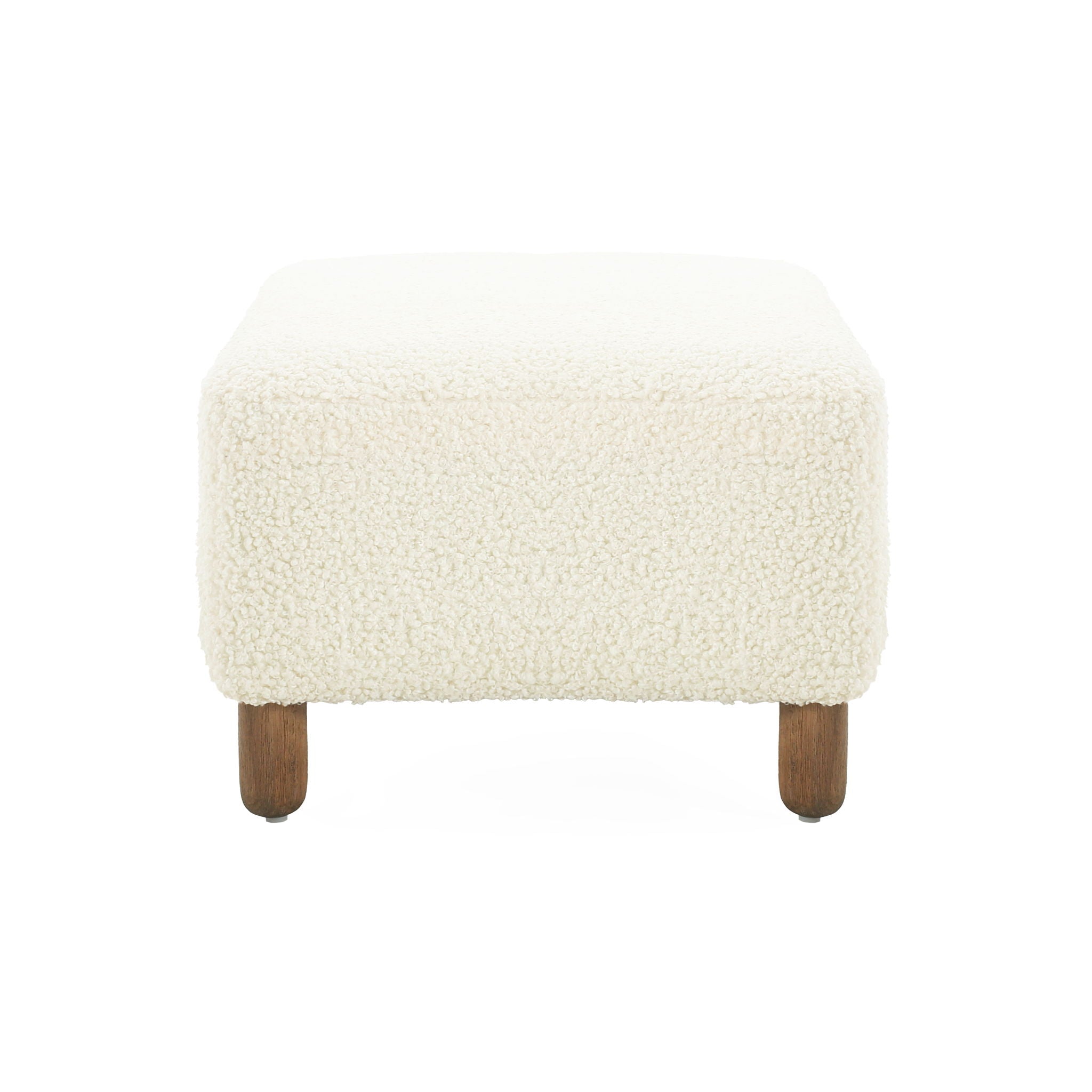 Contemporary Ottoman With Foam Cushion And Durable Upholstery