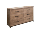 International Furniture Direct Natural Parota - Dresser - Brown Cappuccino | Meri Furniture
