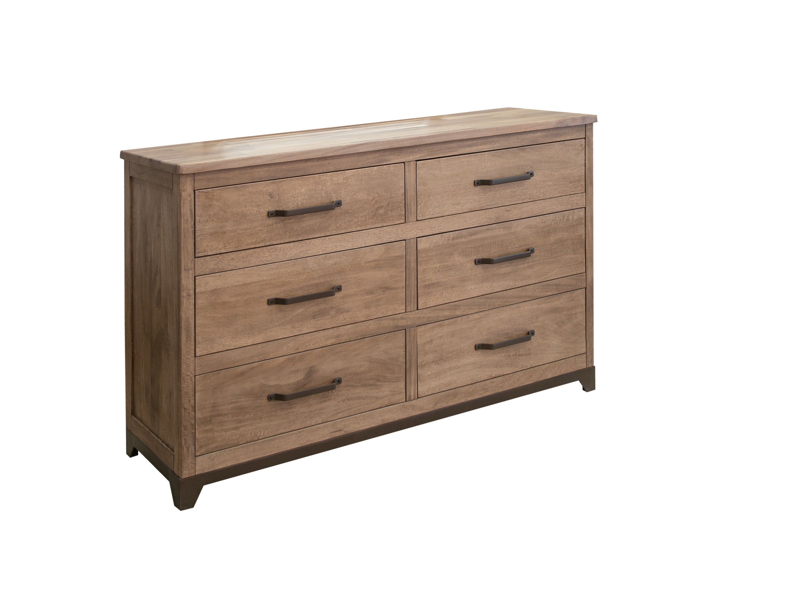 International Furniture Direct Natural Parota - Dresser - Brown Cappuccino | Meri Furniture