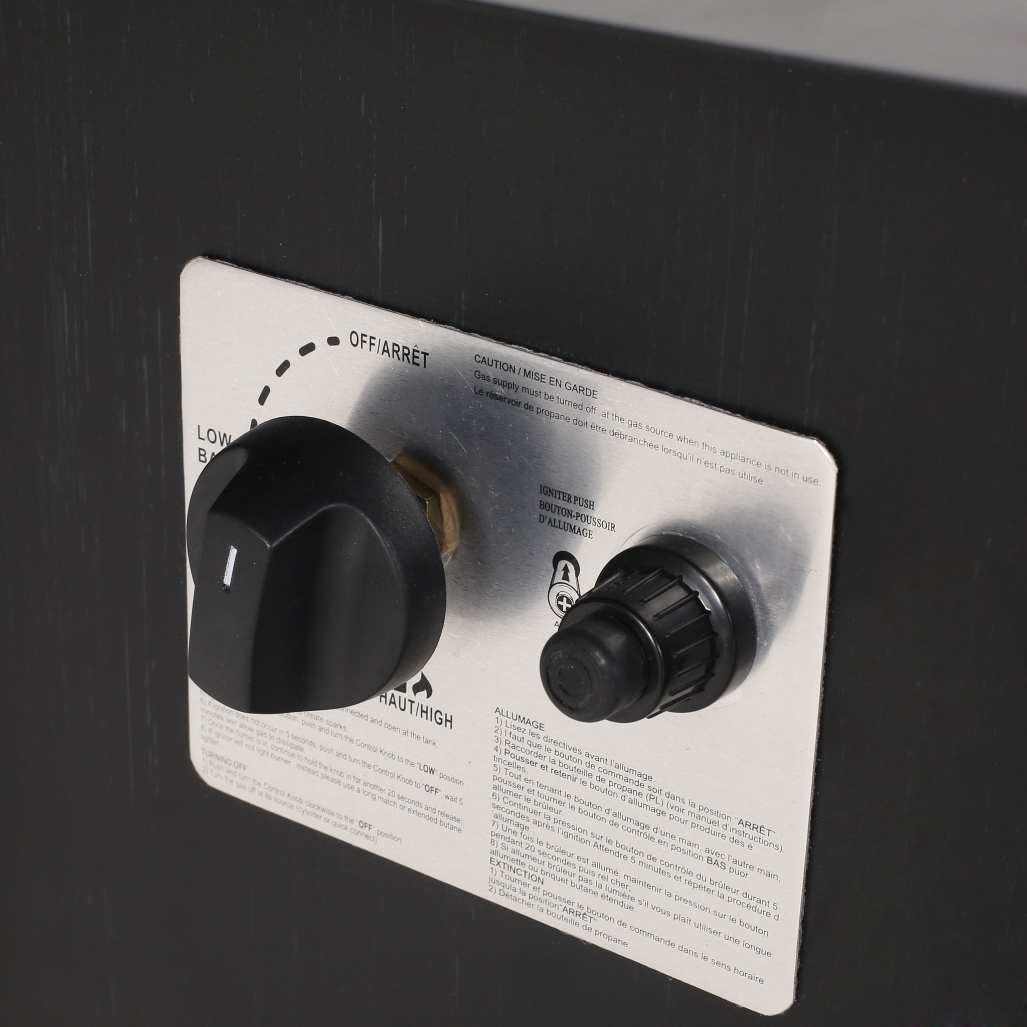 Vernon - Rectangle Fire Pit 50, 000 Btu - Dark Gray