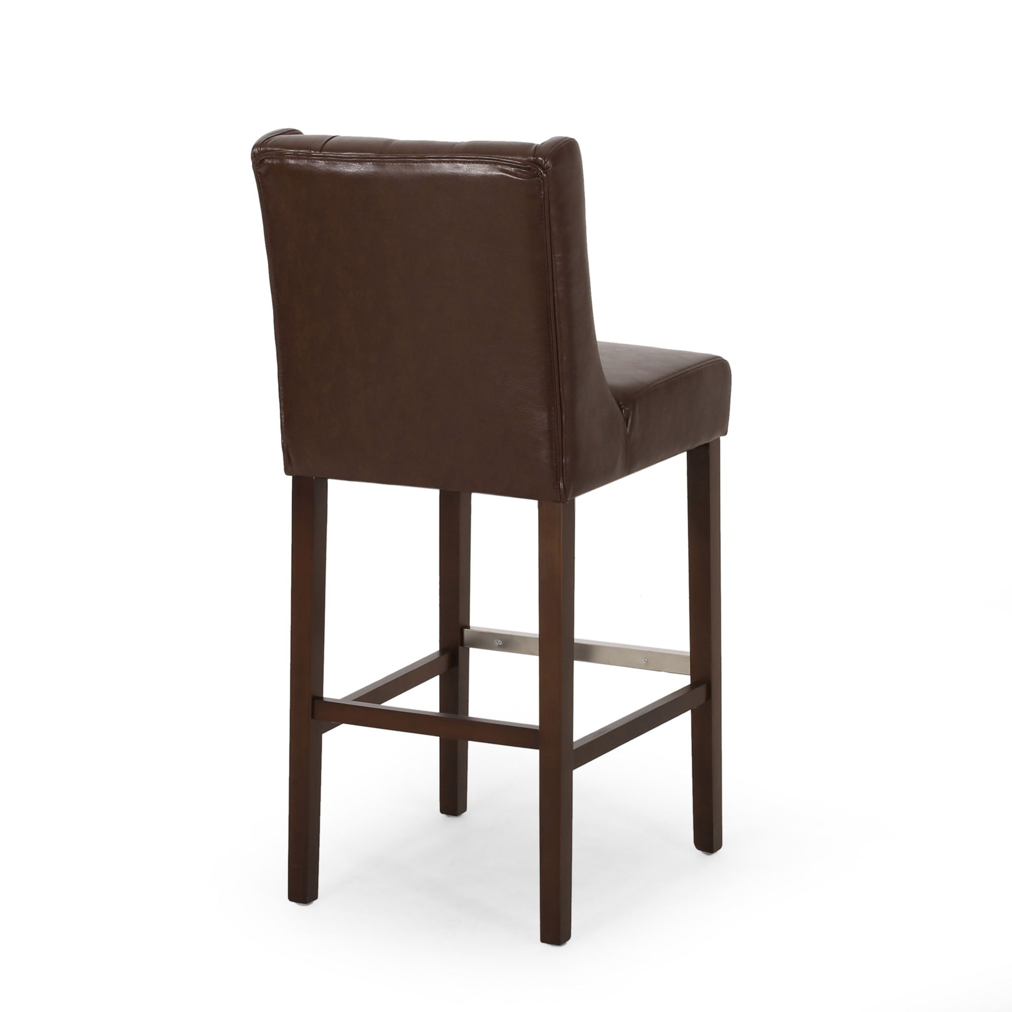 Solstara - Upholstered Dining Barstool With Button Tufted And Wing Back