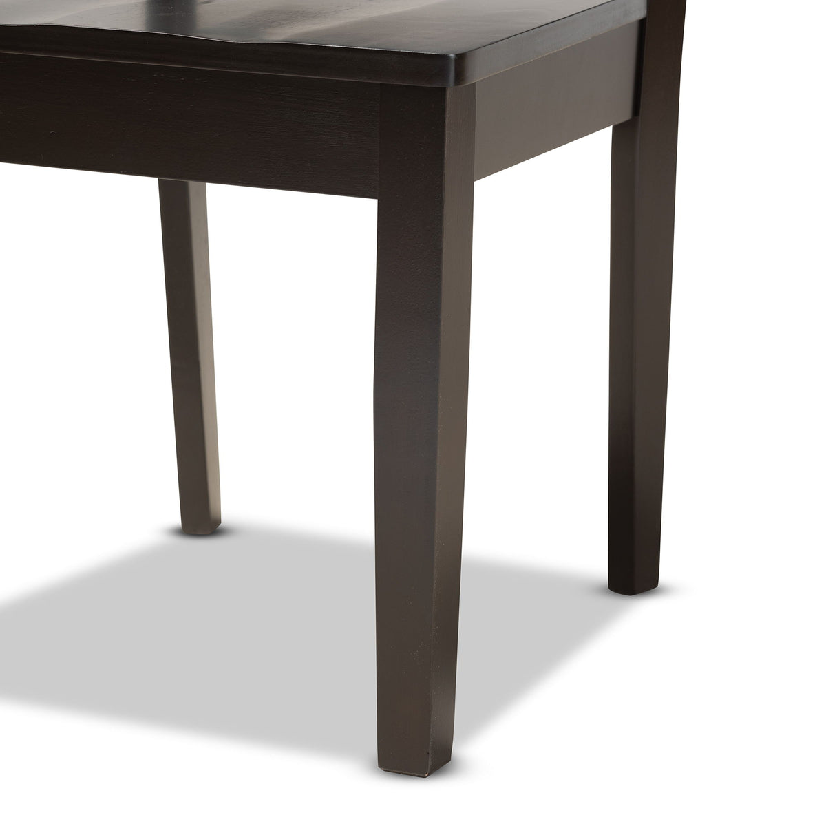 Noelia Modern and Contemporary Transitional Dark Brown Finished Wood 5-Piece Dining Set