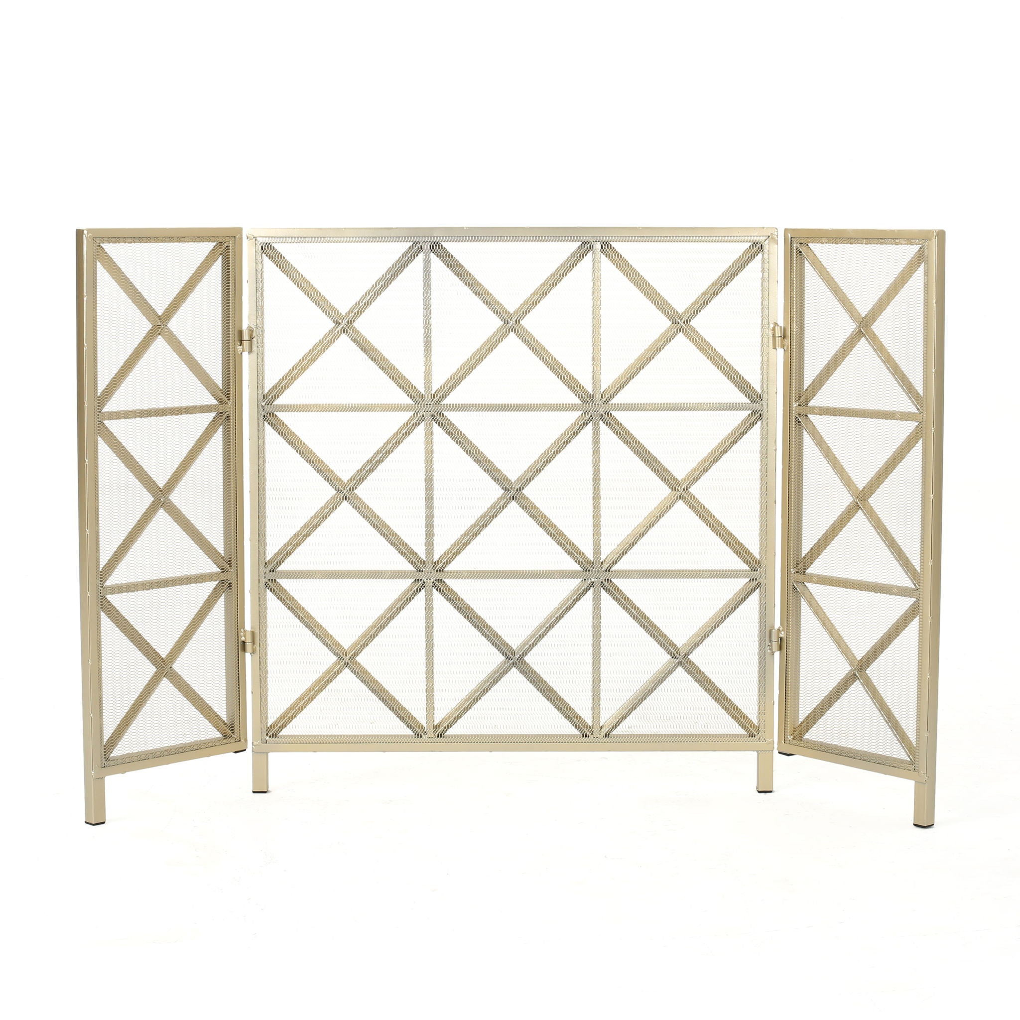Margaret - 3 Panel Fireplace Screen Iron