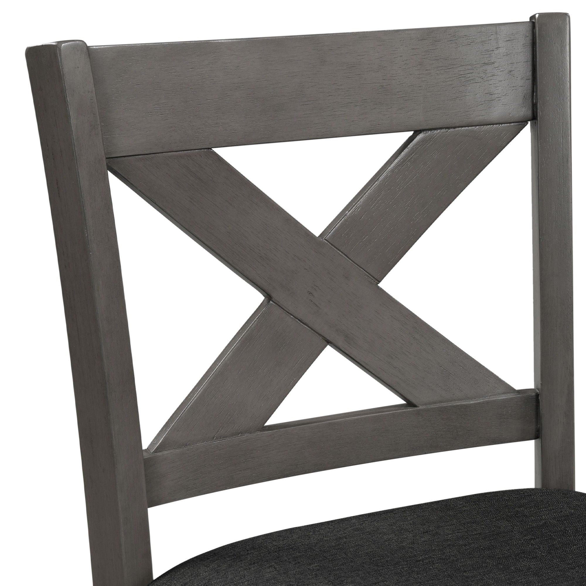 5 Pieces Counter Height Rustic Farmhouse Dining Room Wooden Bar Table Set With 2 Stools And 2 Chairs