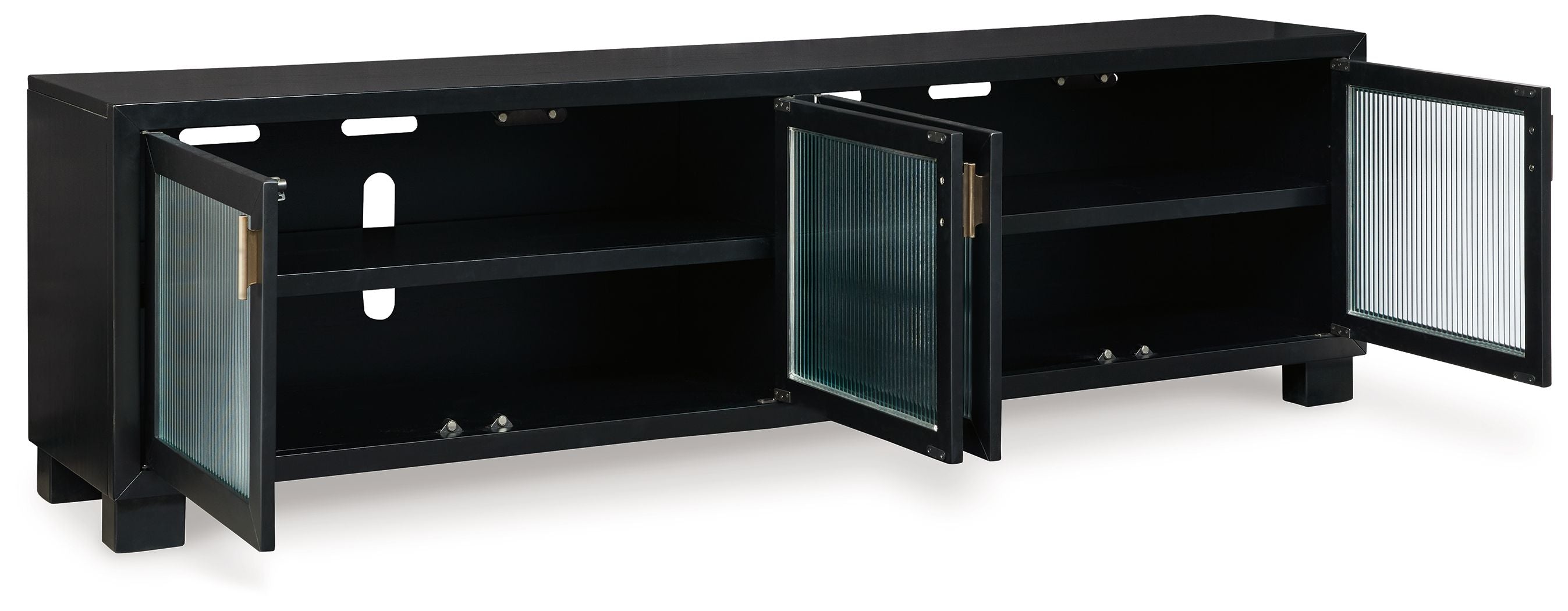 Signature Design by Ashley® Winbardi - Black - Extra Large TV Stand | Meri Furniture
