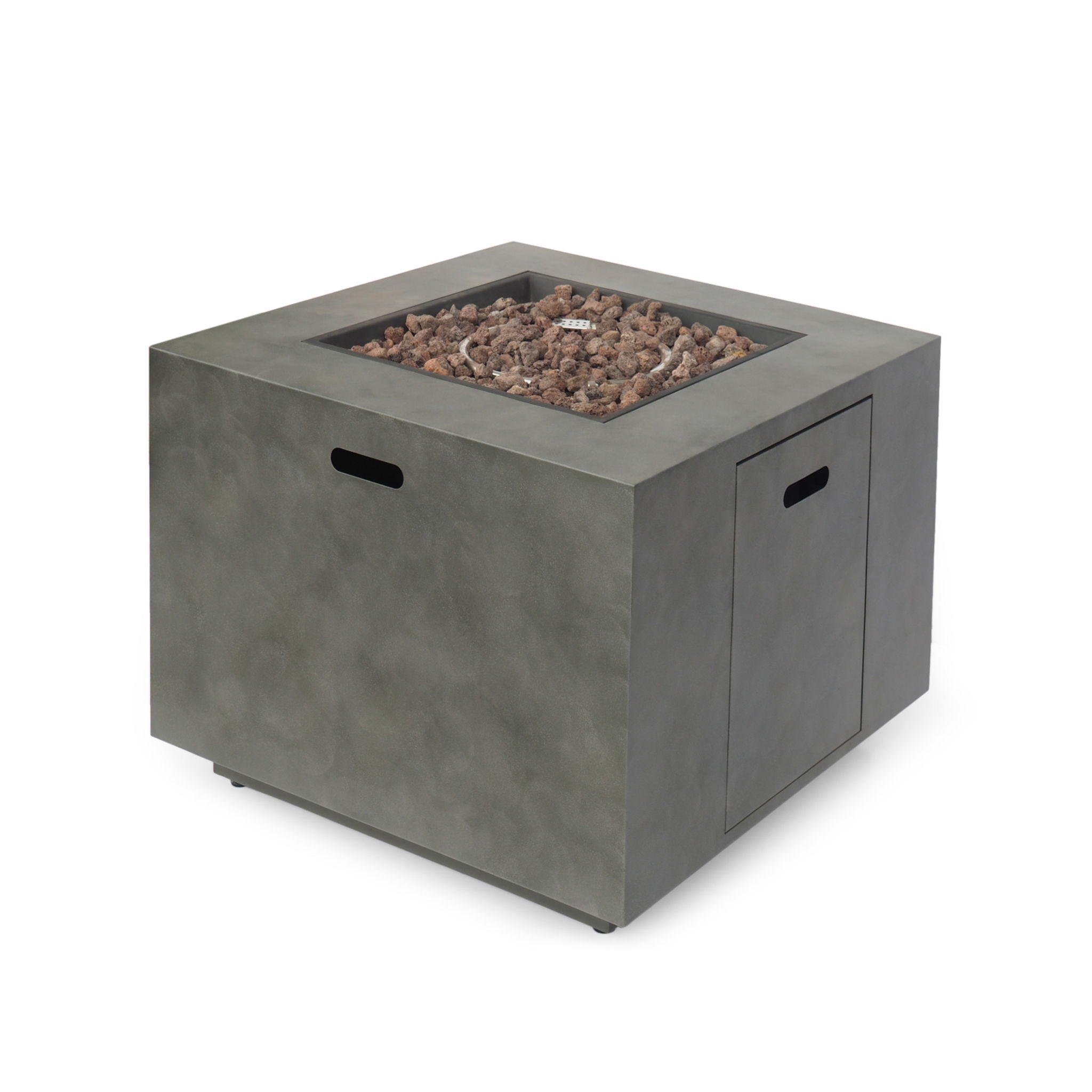 Outdoor Patio Gas Burning Fire Pit Table 50,000 Btu, Square